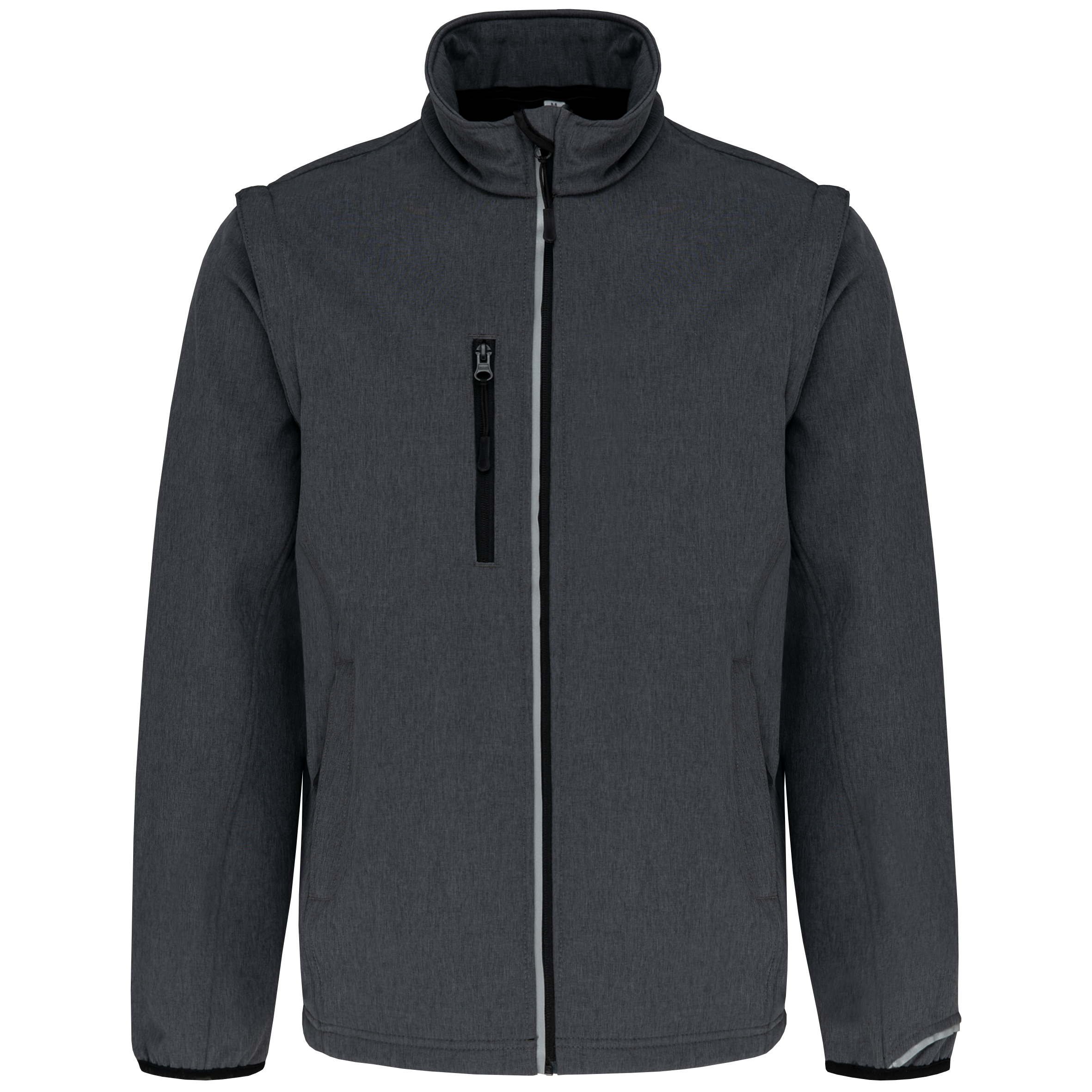 Miniature 21 pour Veste softshell sport manches amovibles unisexe