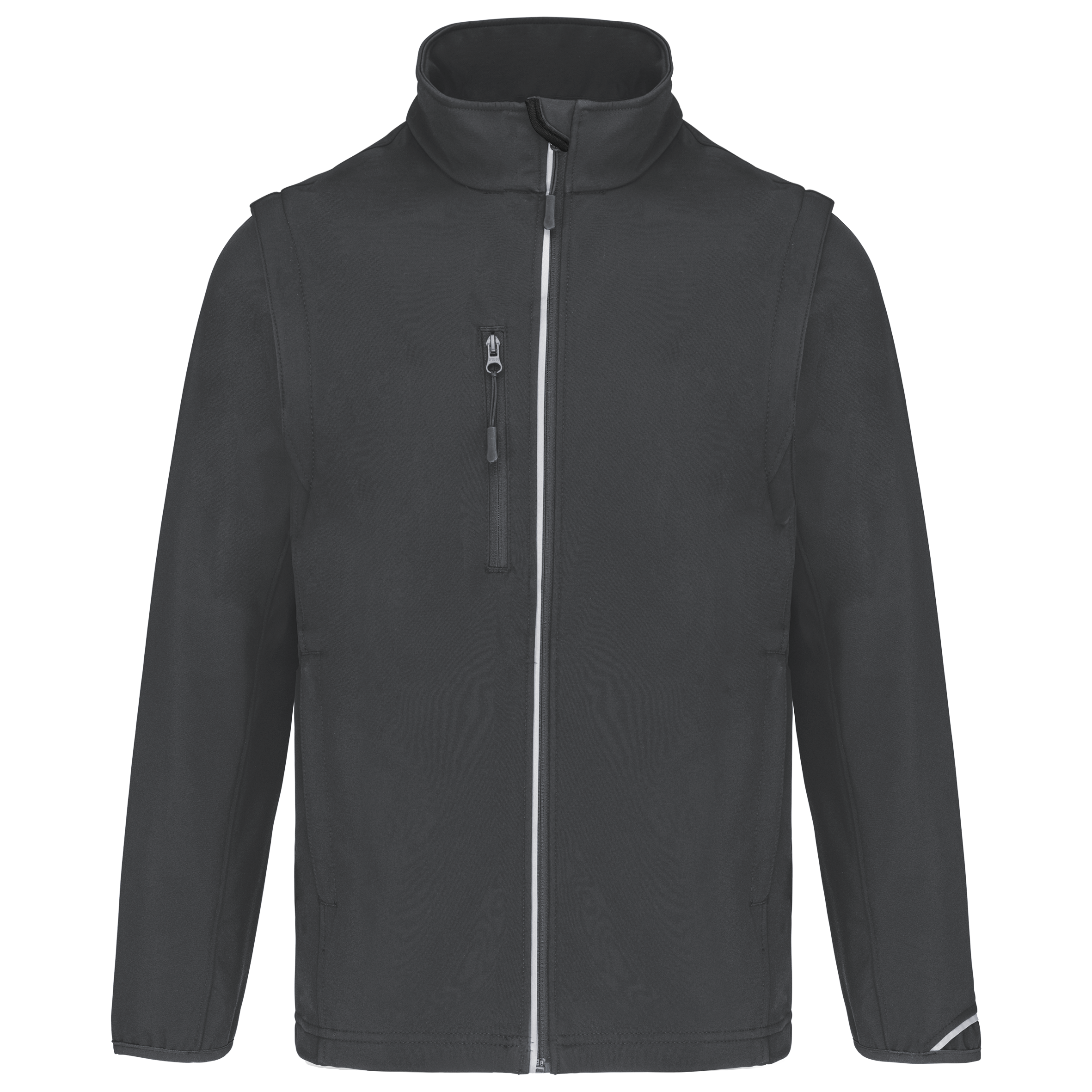 Miniature 24 pour Veste softshell sport manches amovibles unisexe