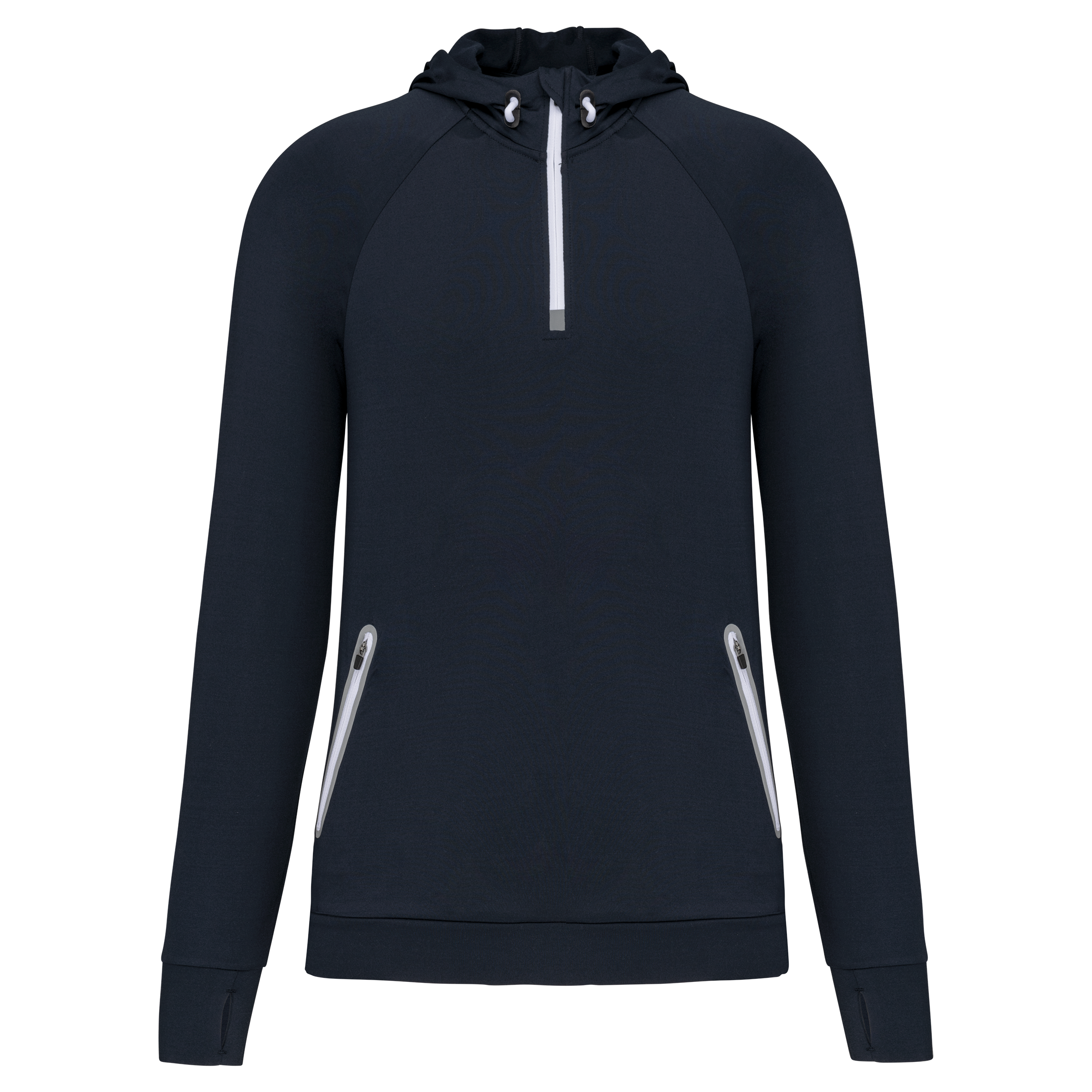 Miniature 16 pour Sweat-shirt à capuche 1/4 zip sport unisexe