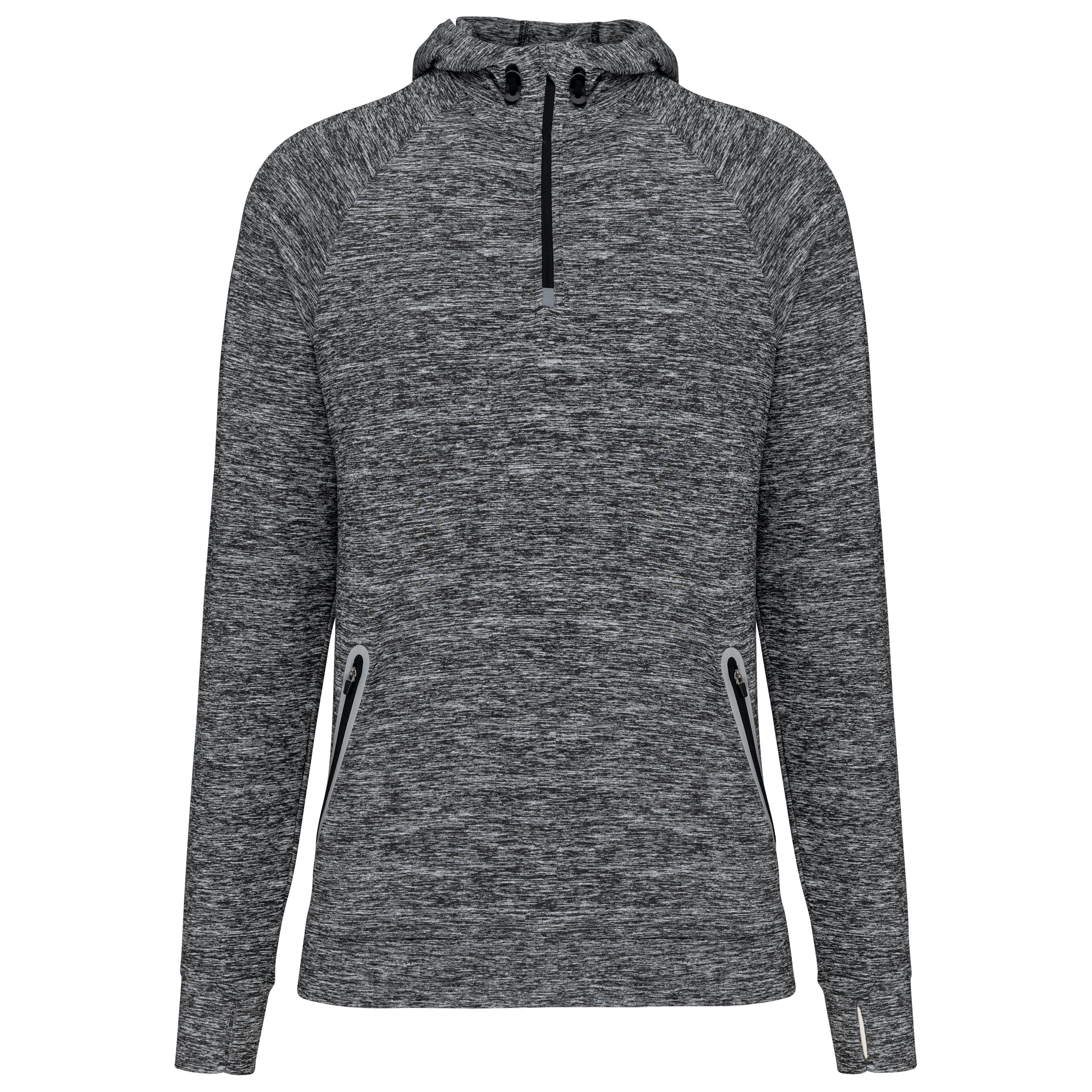 Miniature 18 pour Sweat-shirt à capuche 1/4 zip sport unisexe
