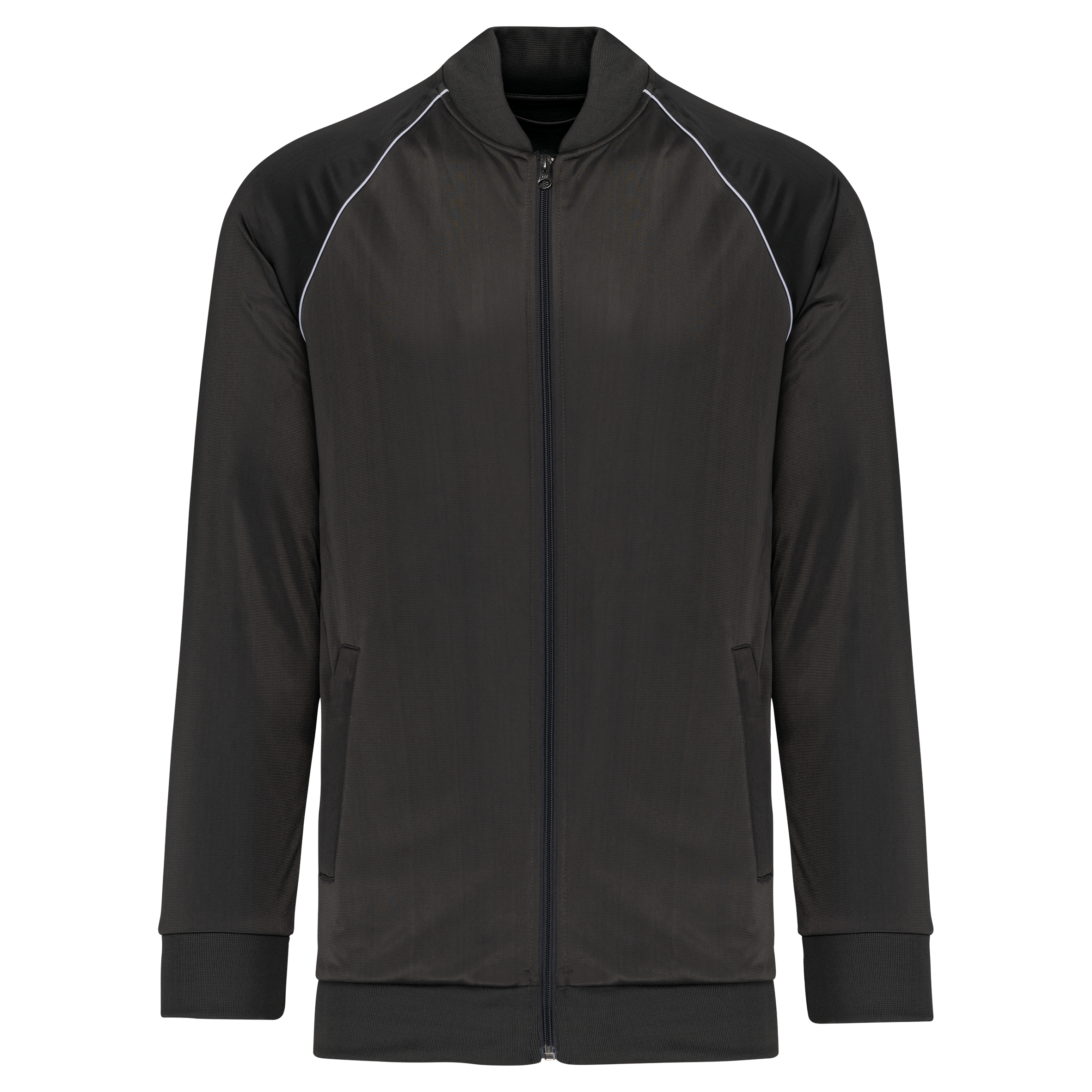 Miniature 3 pour Veste de survêtement zippée avec liseré unisexe