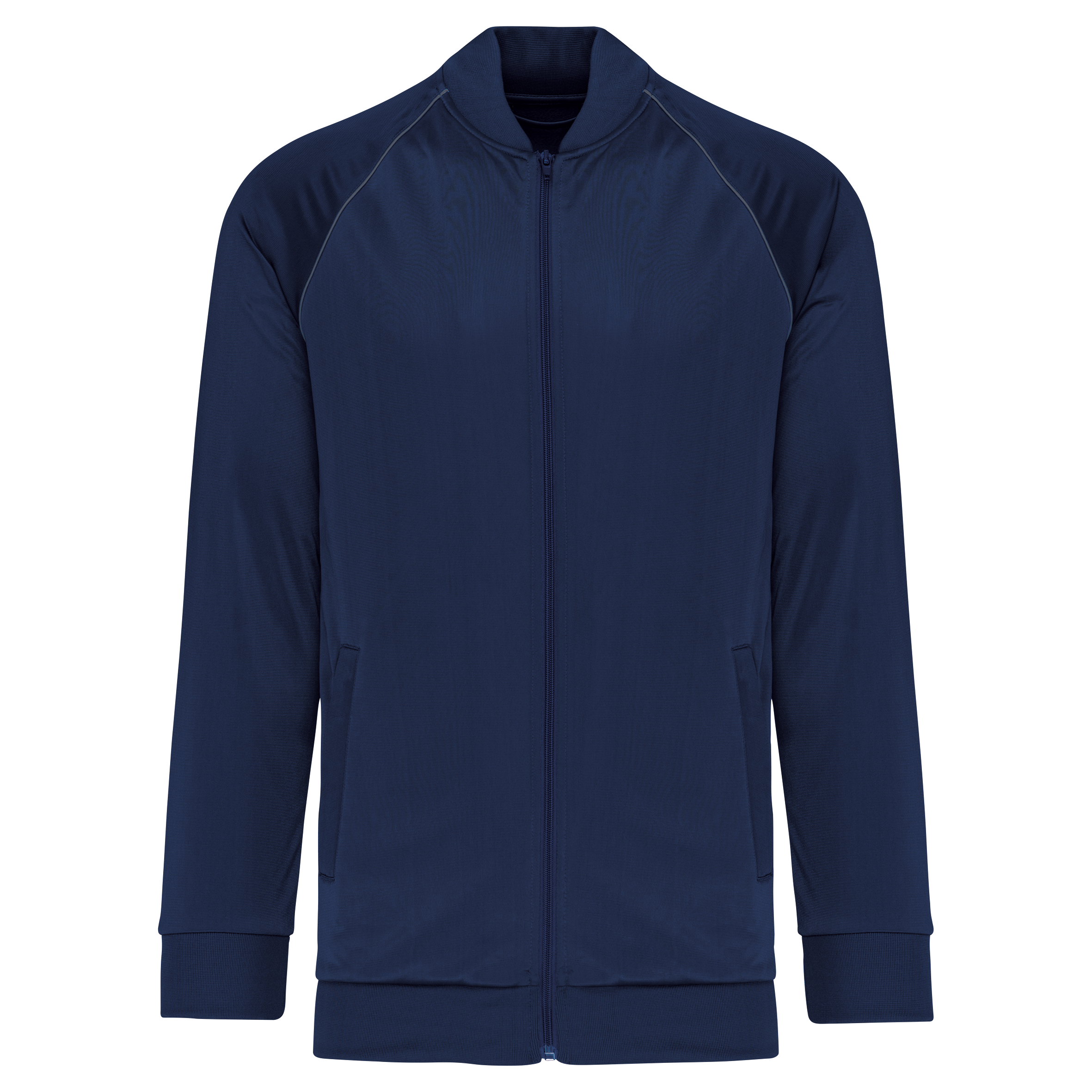 Miniature 4 pour Veste de survêtement zippée avec liseré unisexe