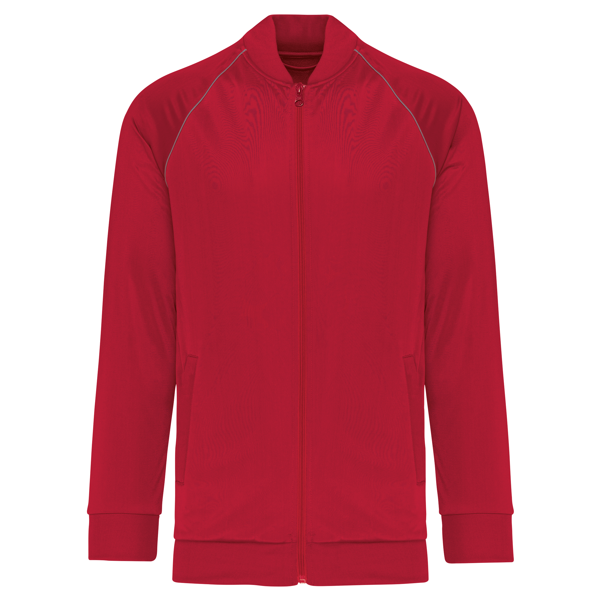 Miniature 7 pour Veste de survêtement zippée avec liseré unisexe