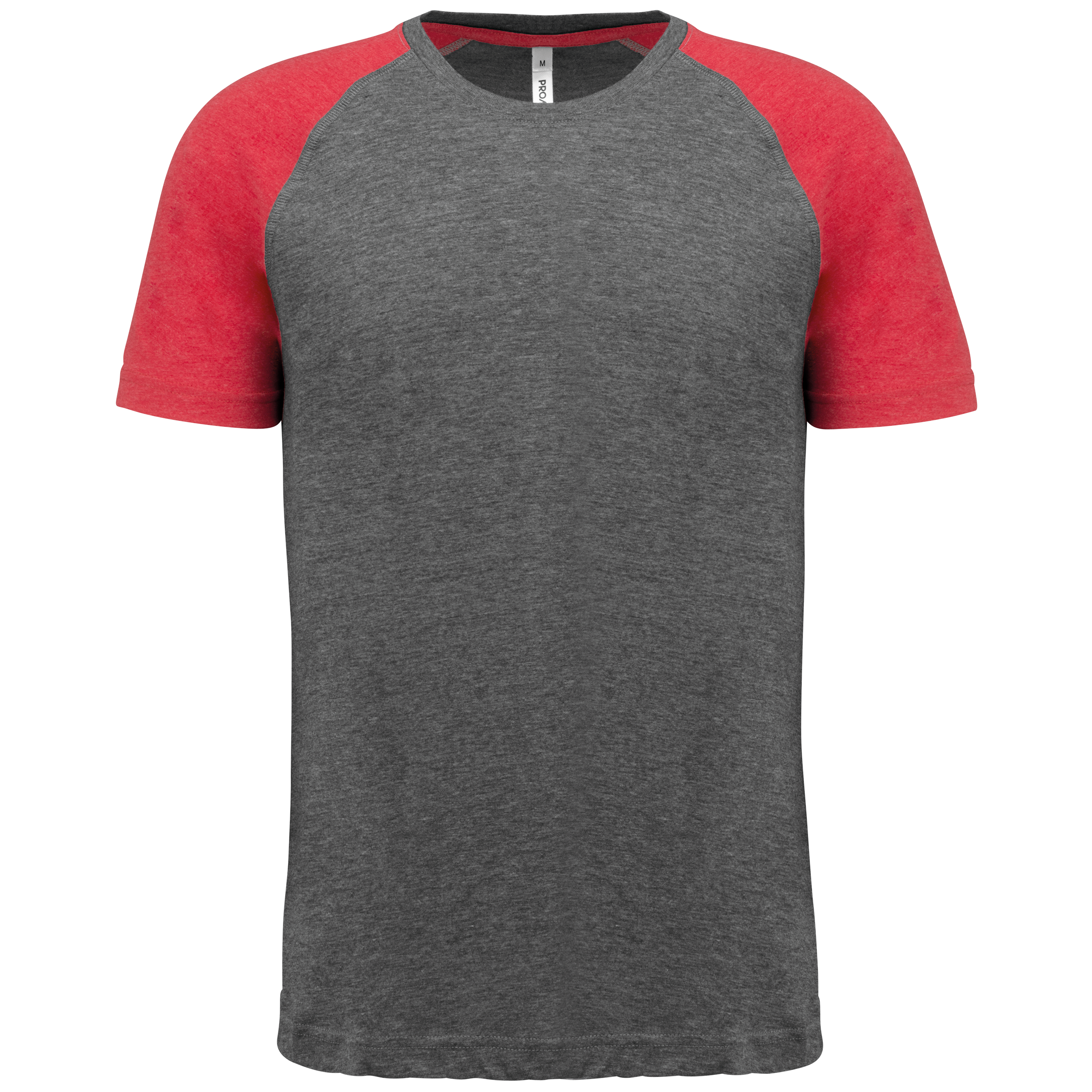 Miniature 9 pour T-shirt triblend bicolore sport manches courtes unisexe