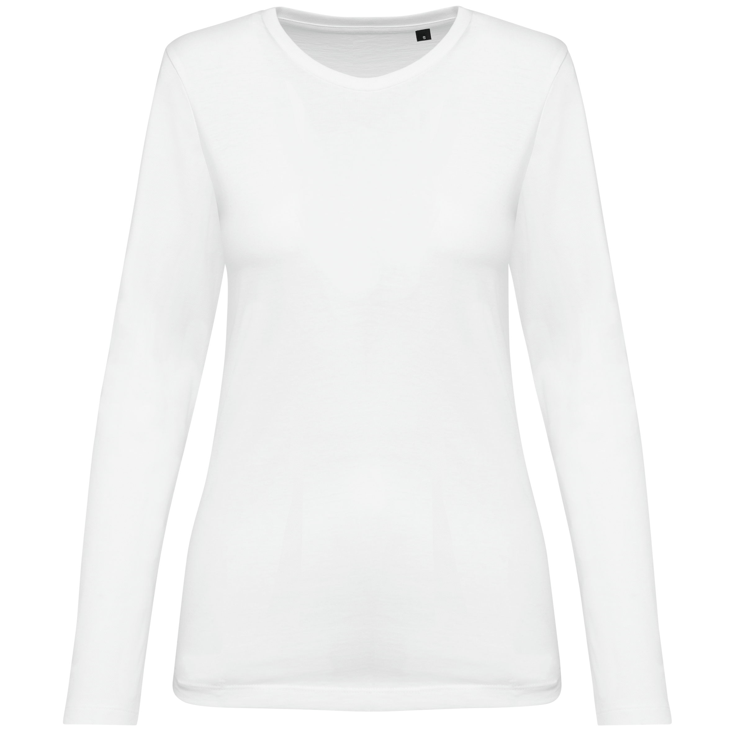 Miniature 14 pour T-shirt Supima® col rond manches longues femme