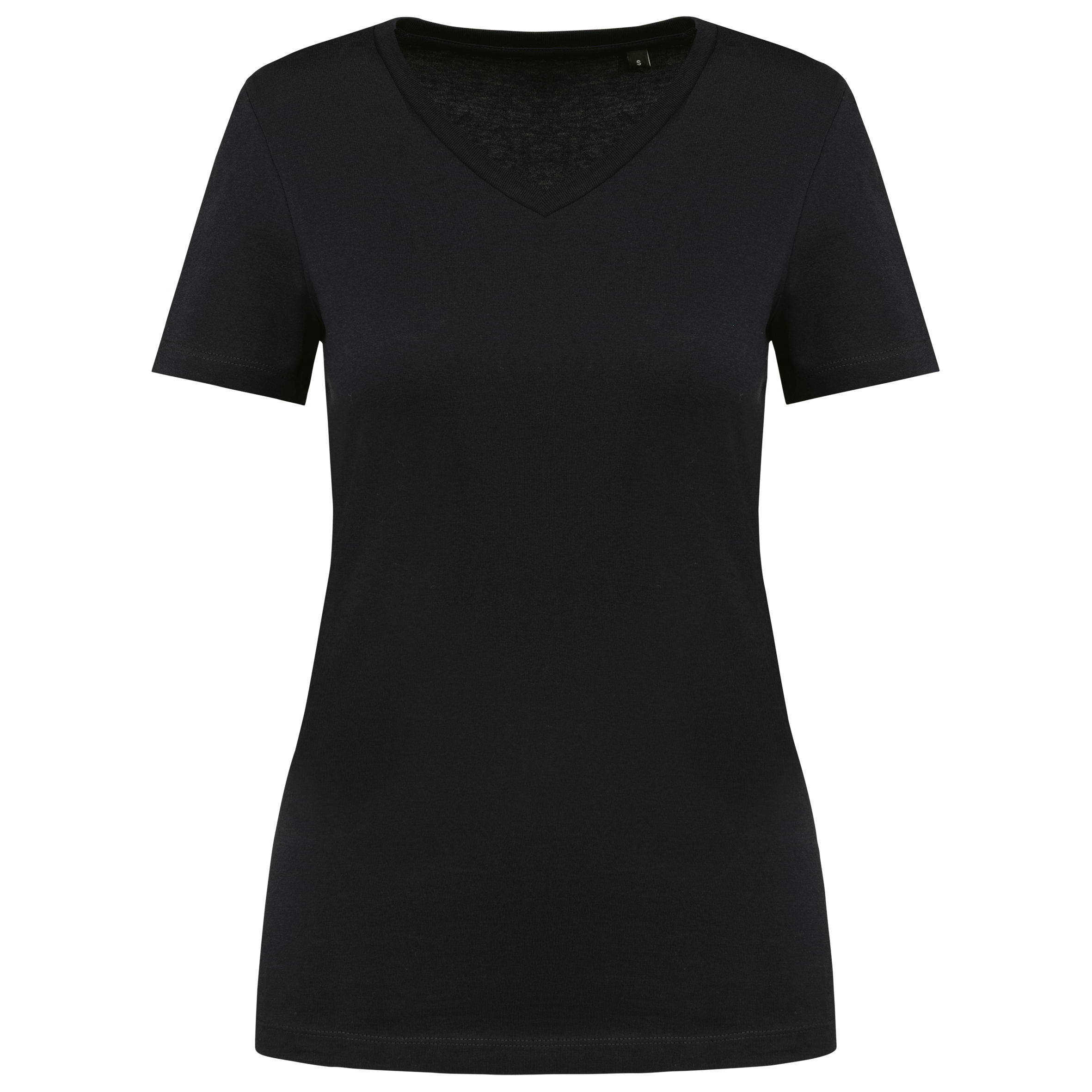 Miniature 12 pour T-shirt Supima® col V manches courtes femme