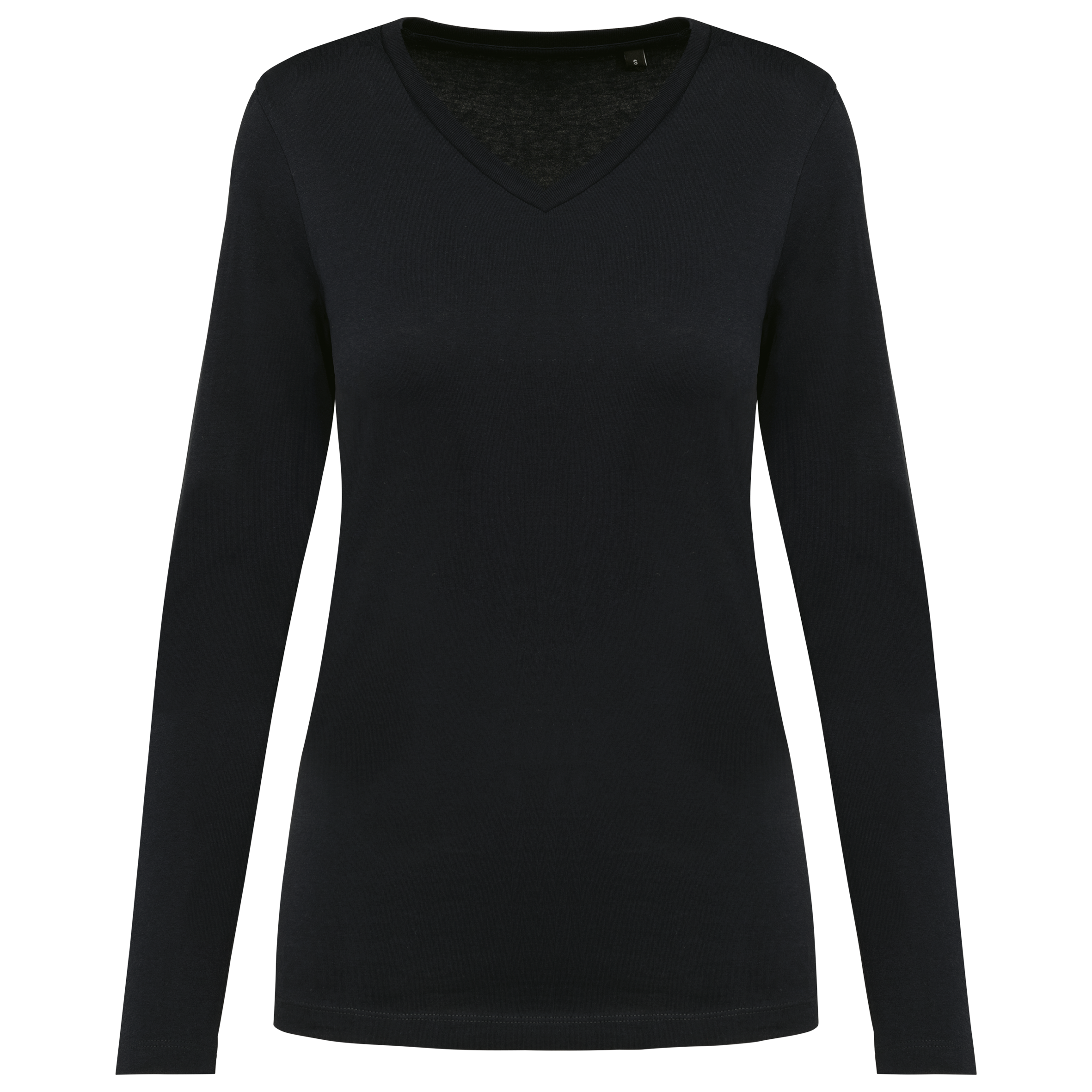 Miniature 12 pour T-shirt Supima® col V manches longues femme
