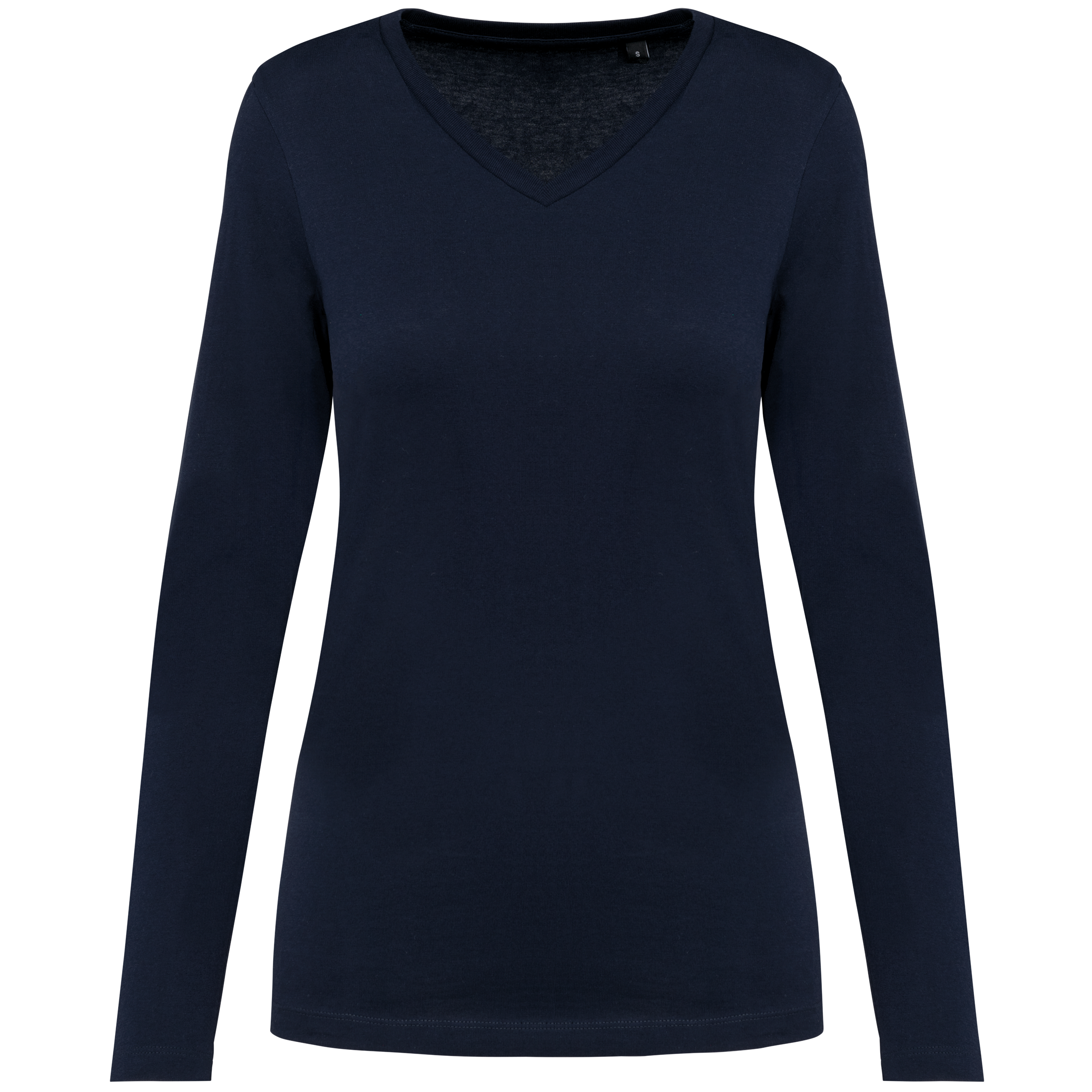 Miniature 13 pour T-shirt Supima® col V manches longues femme