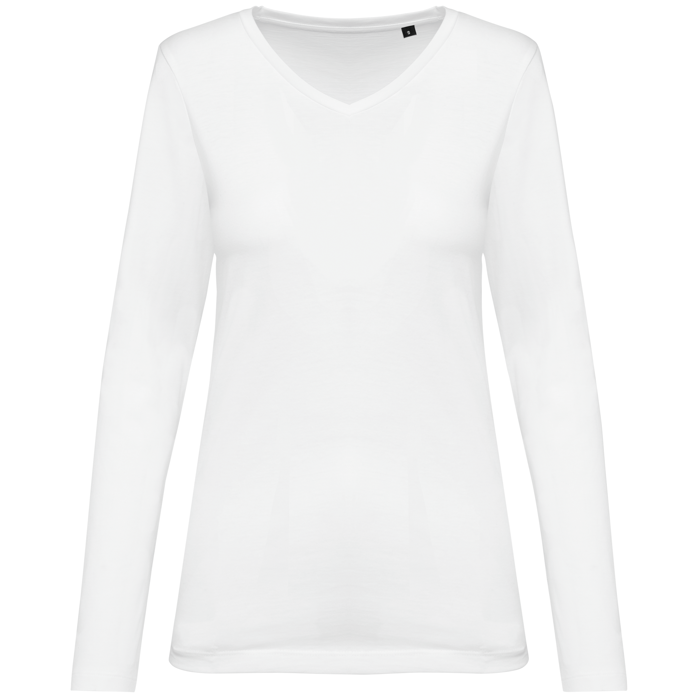 Miniature 14 pour T-shirt Supima® col V manches longues femme