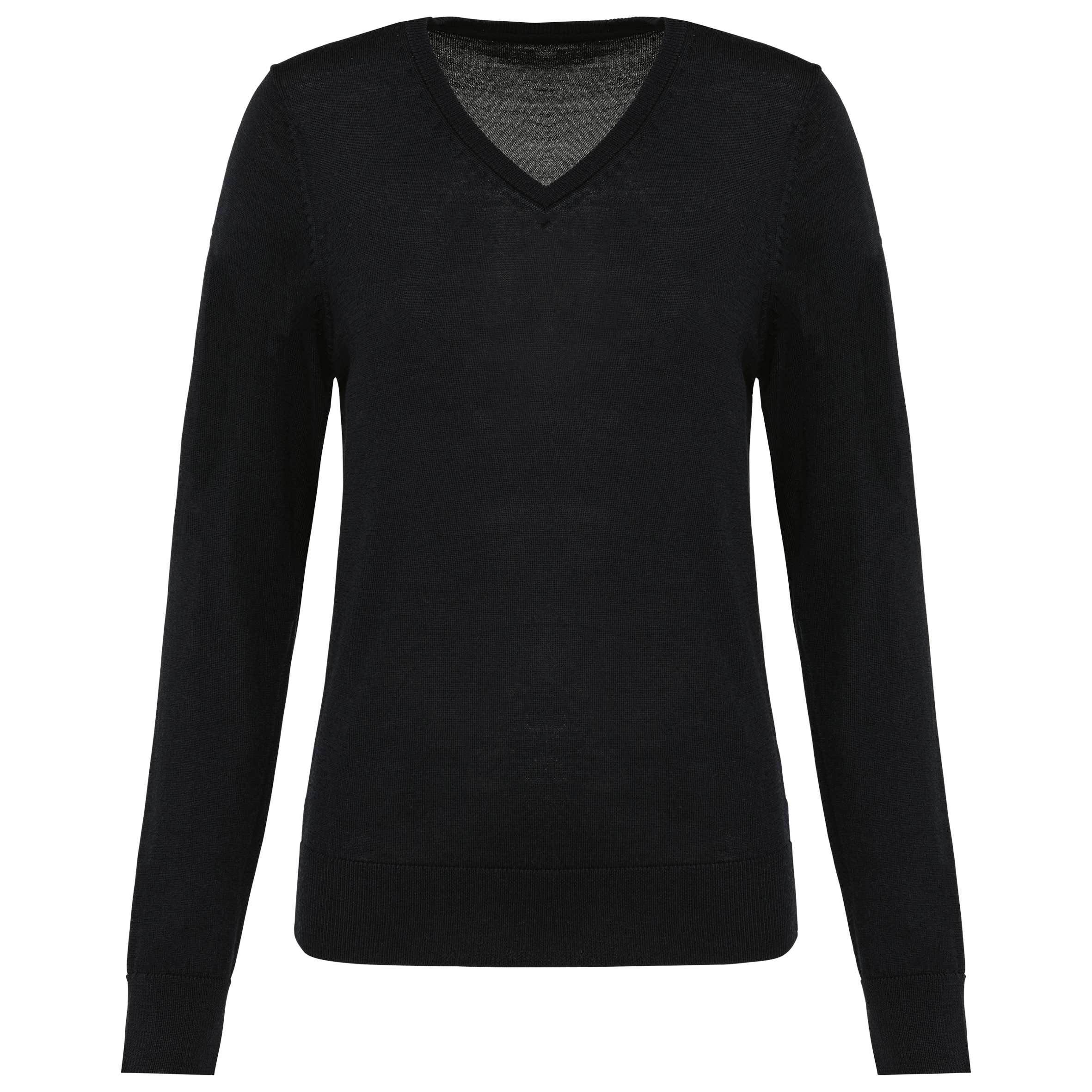 Miniature 12 pour Pull Mérinos col V femme