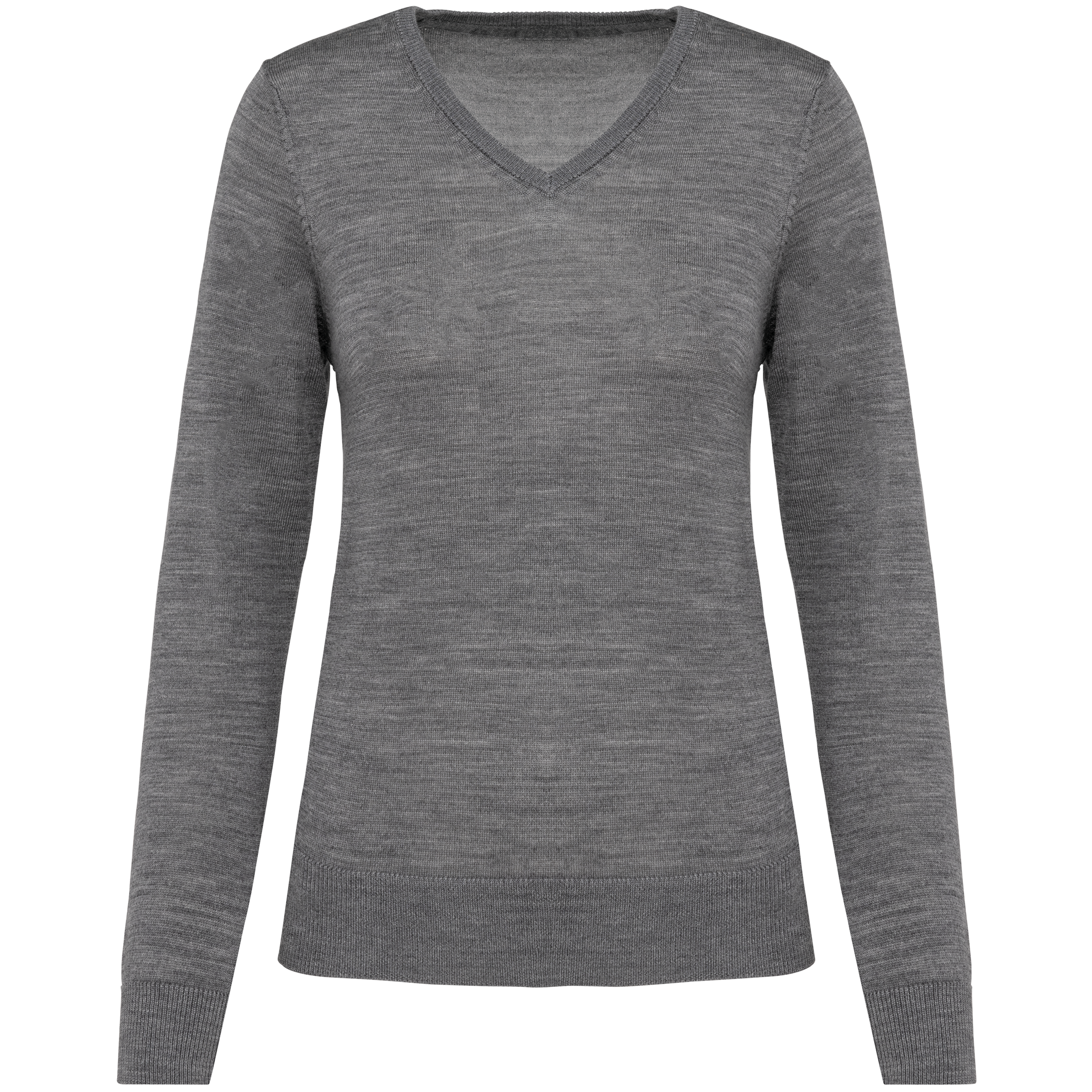 Miniature 14 pour Pull Mérinos col V femme