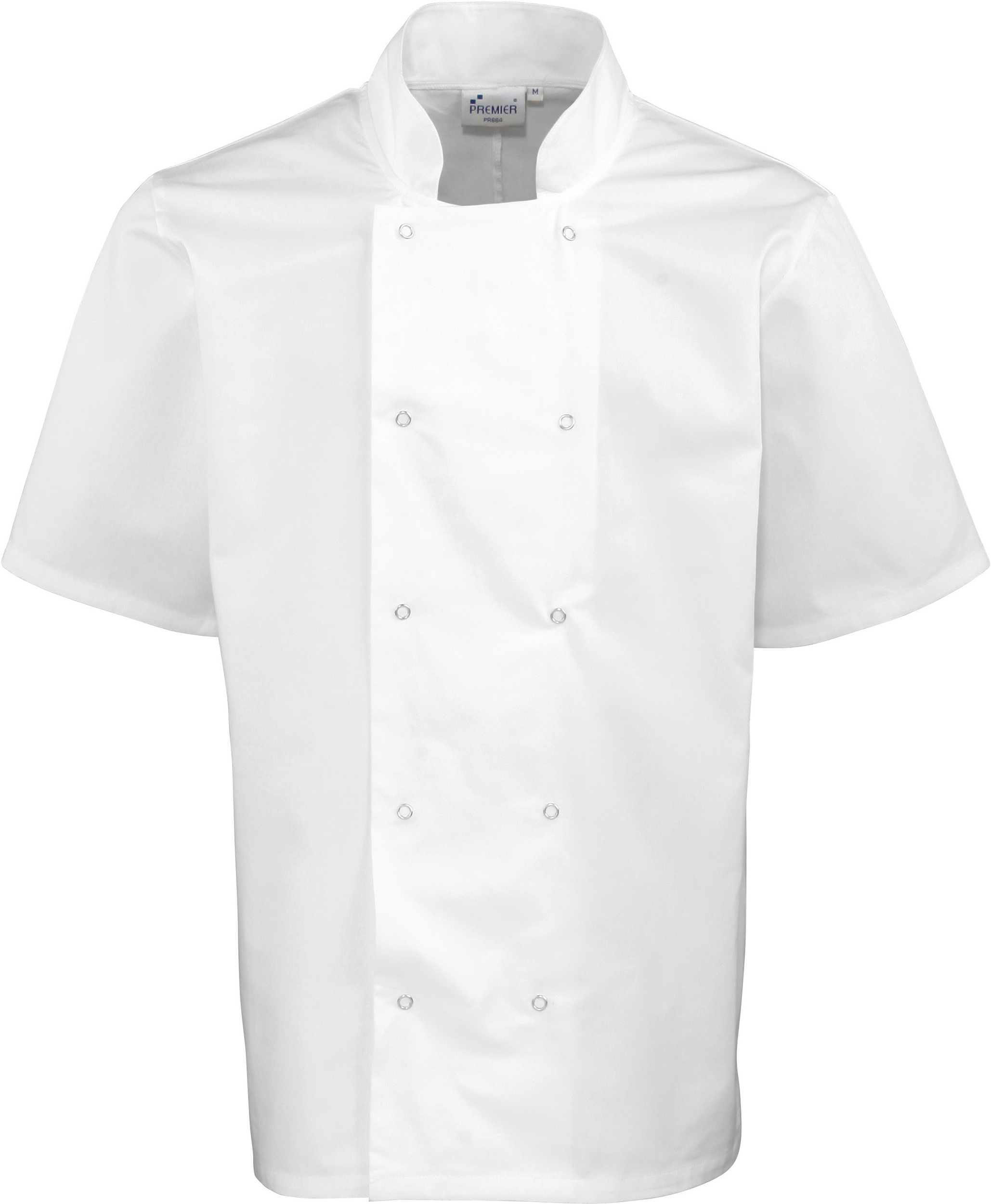 Miniature 3 pour Veste de cuisine manches courtes à boutons pression