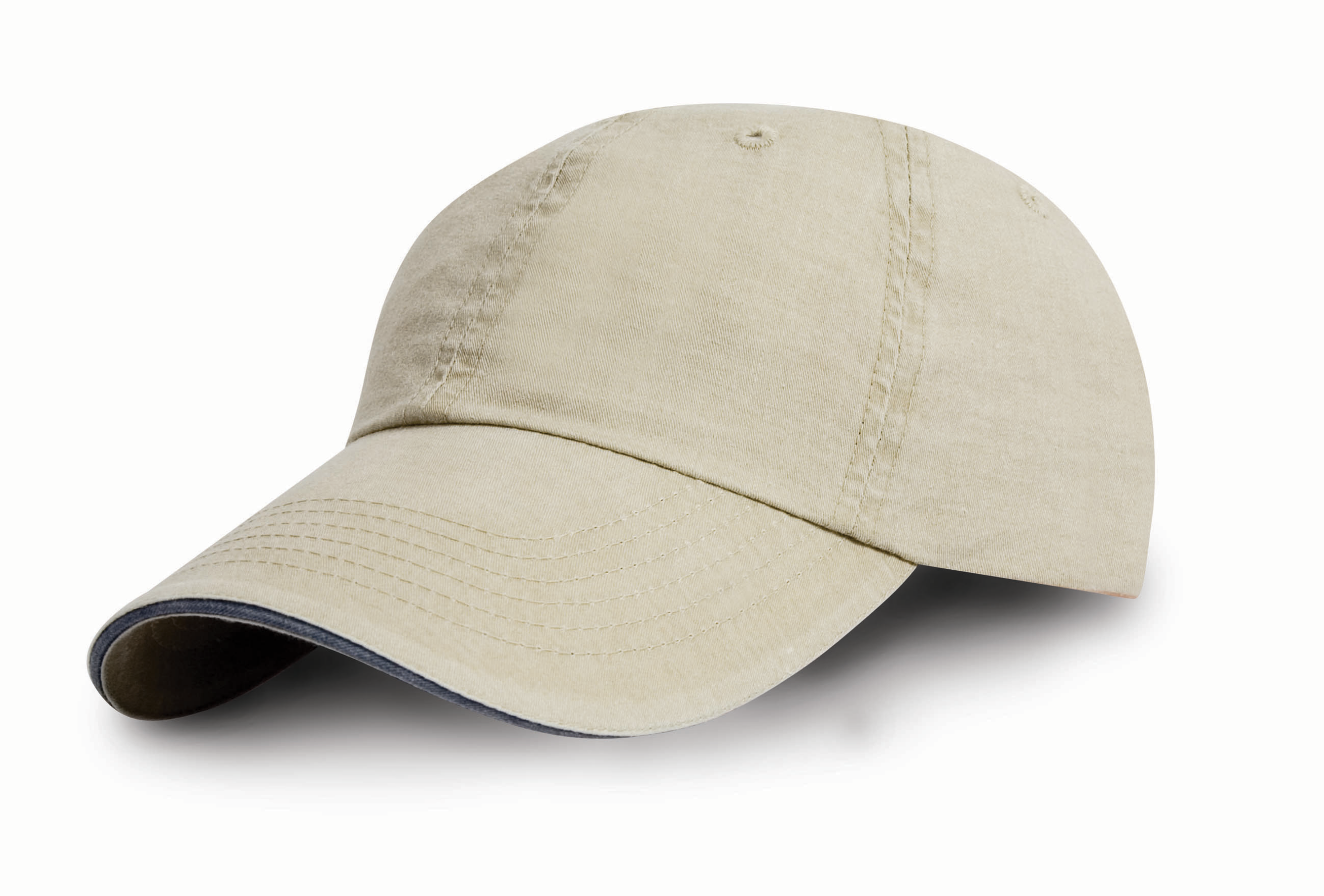 Miniature 9 pour Casquette coton fine ligne lavé avec visière sandwich