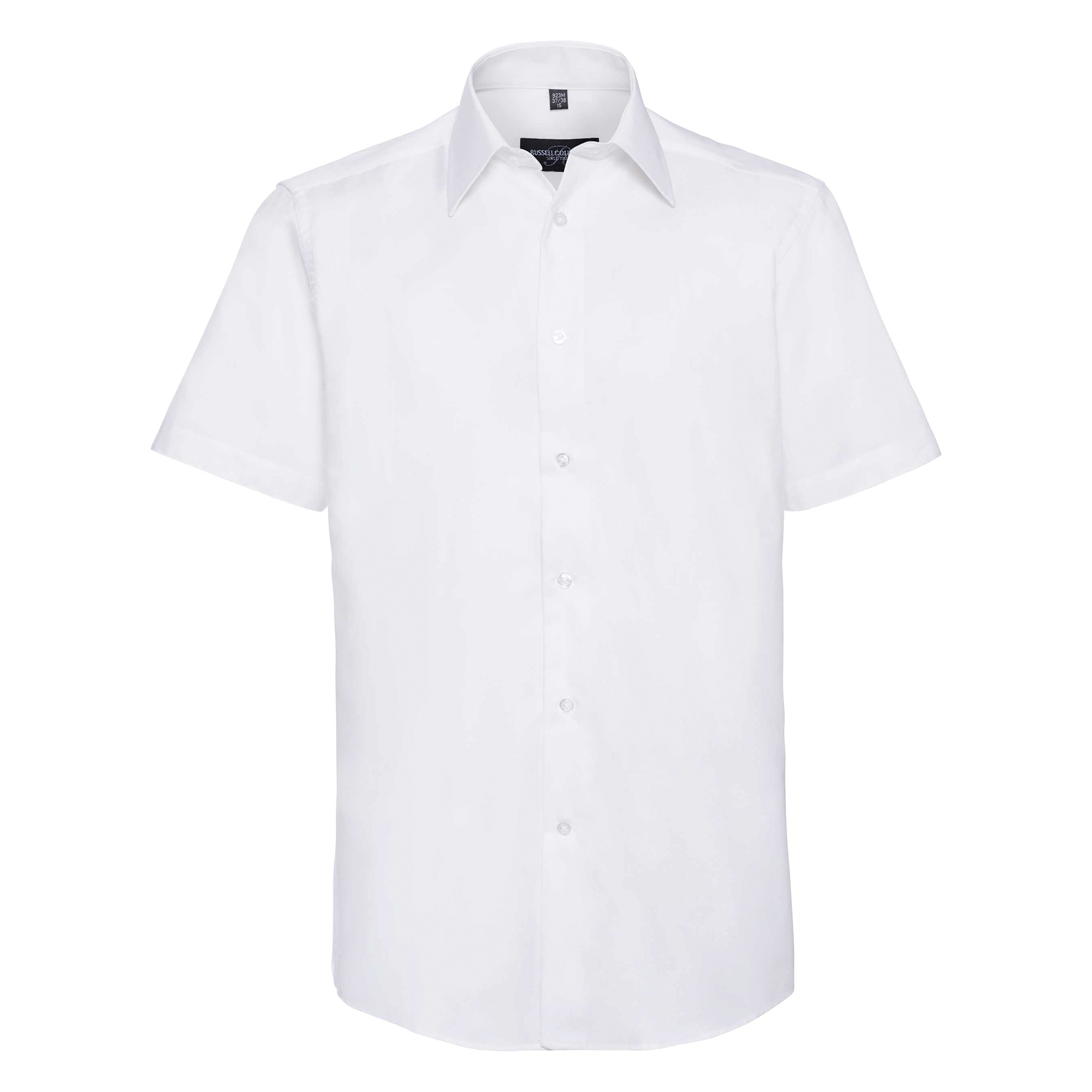 Miniature 10 pour Chemise oxford cintrée manches courtes homme