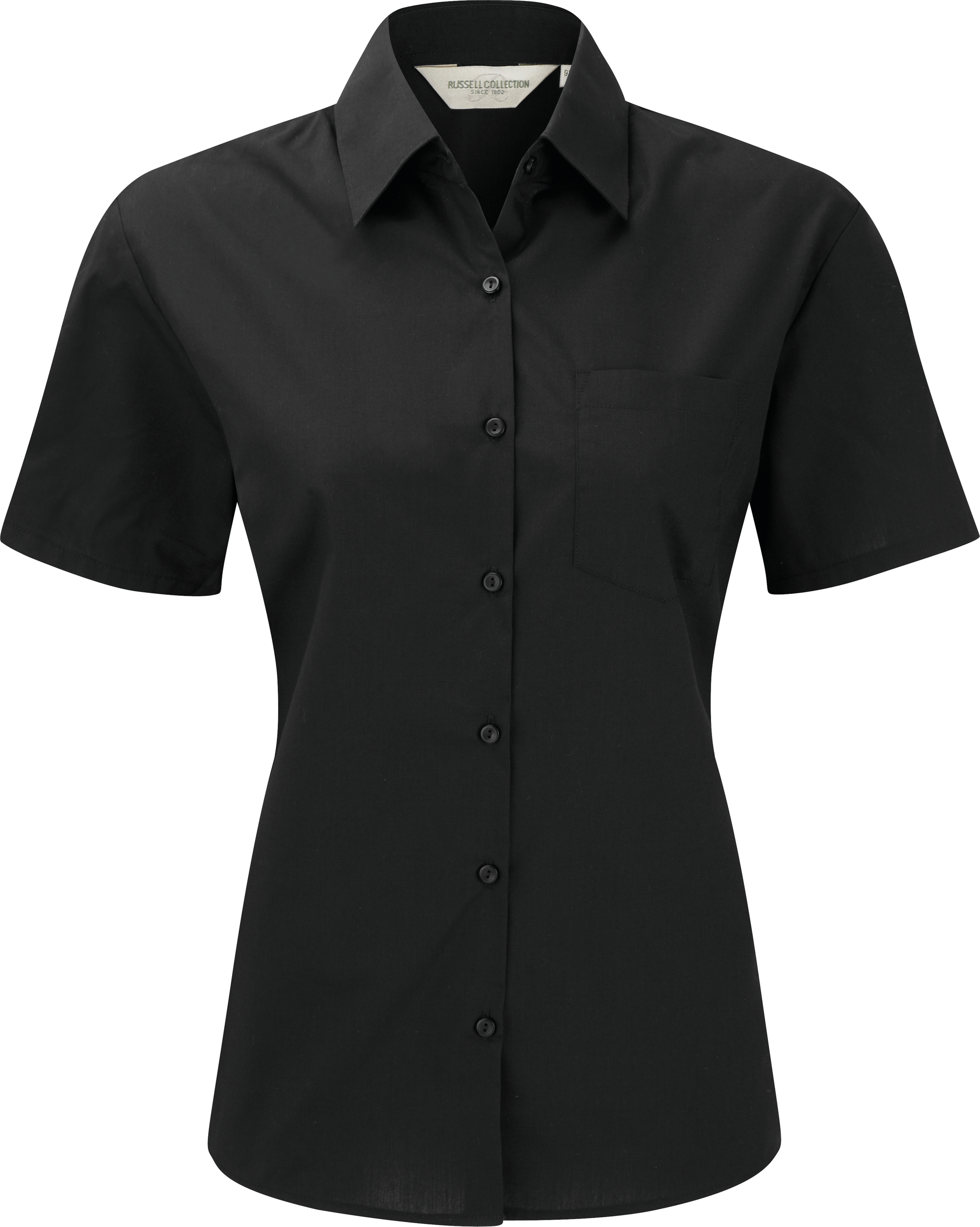 Miniature 3 pour Chemise femme popeline polycoton manches courtes