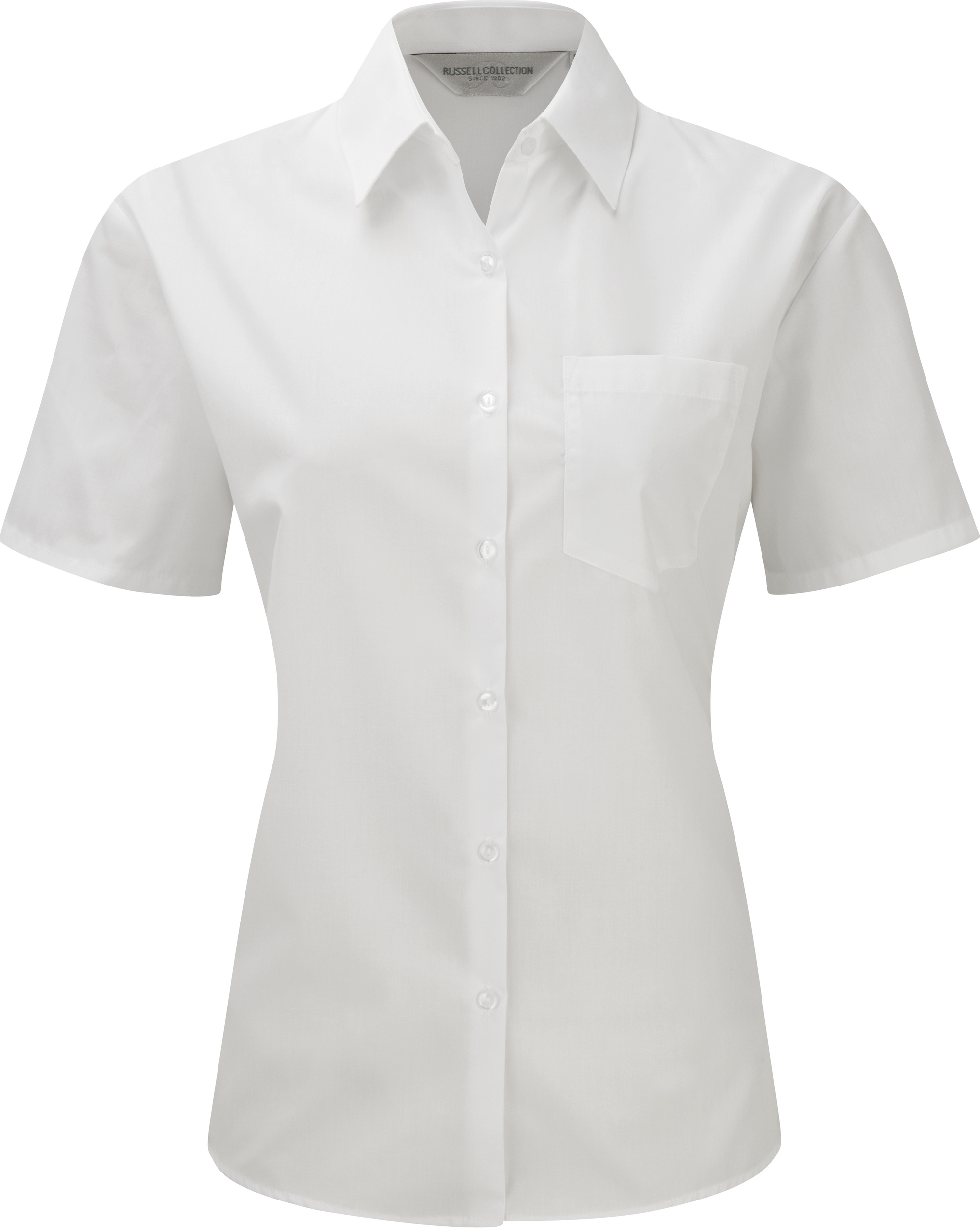 Miniature 4 pour Chemise femme popeline polycoton manches courtes