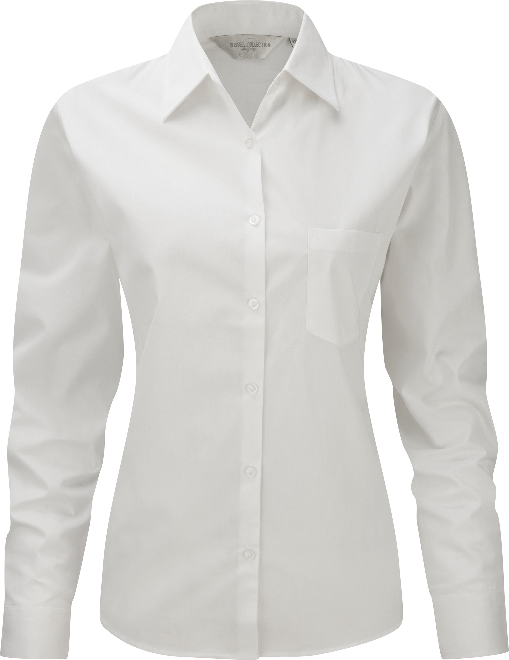 Miniature 4 pour Chemise femme popeline pur coton manches longues