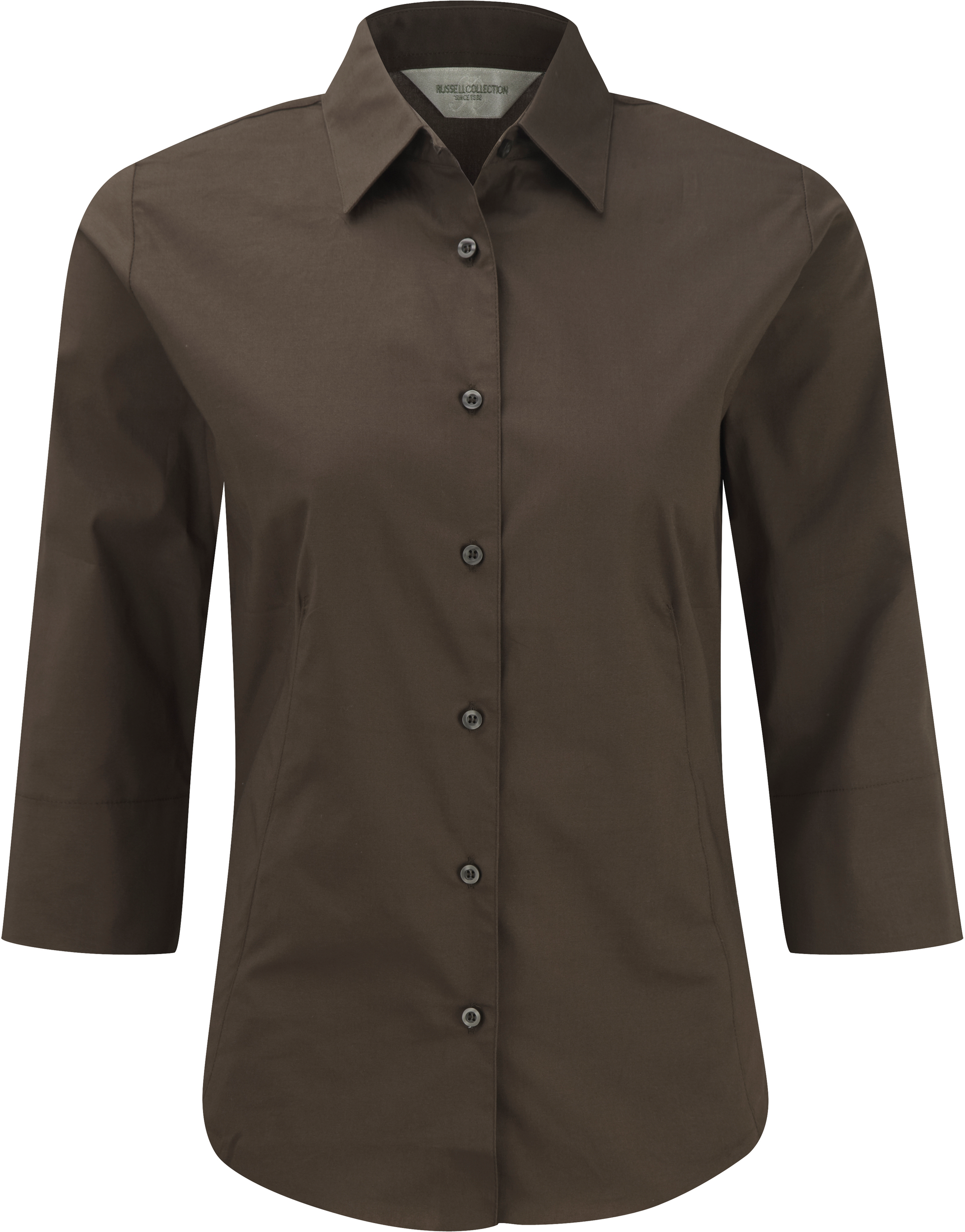 Miniature 5 pour Chemise fittée femme manches 3/4
