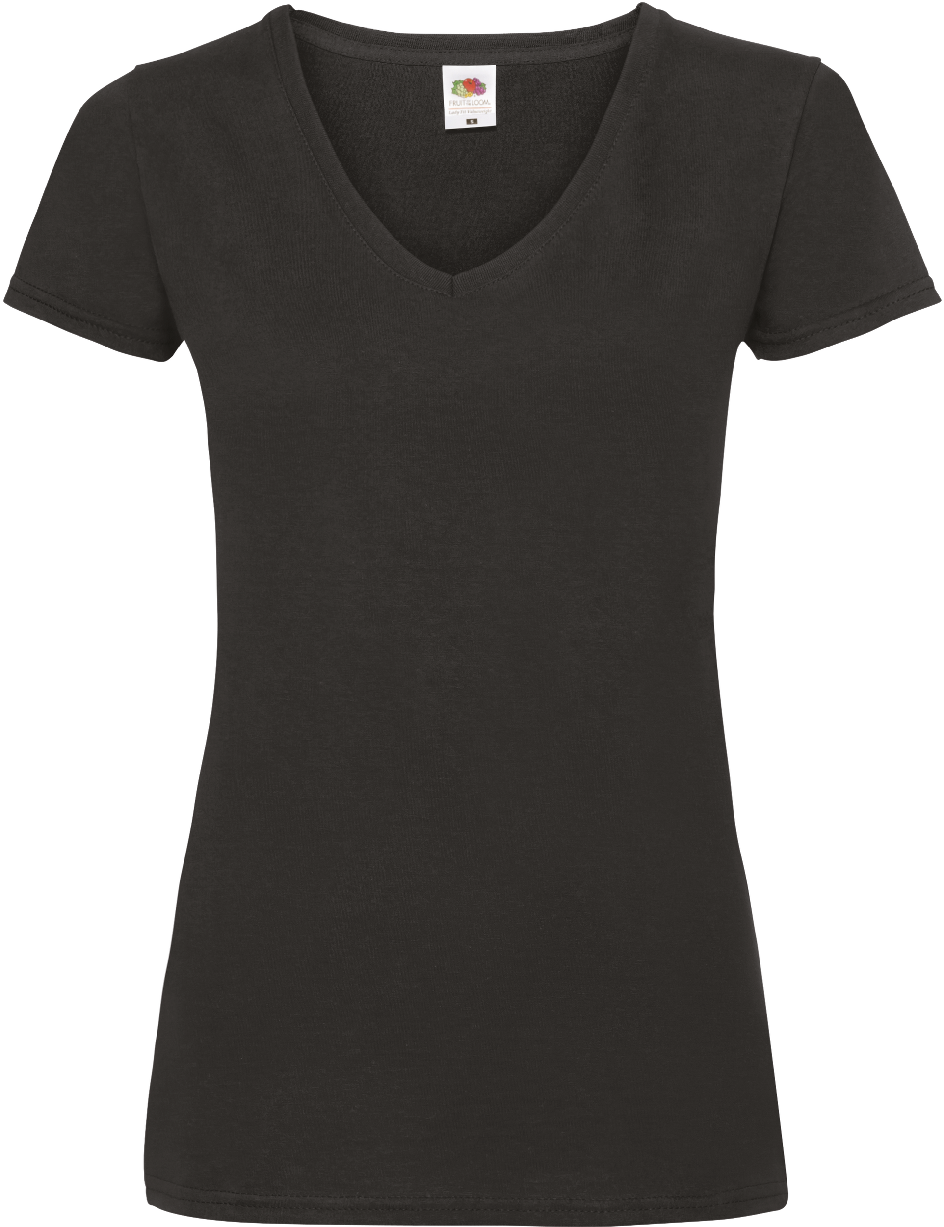 Miniature 3 pour T-shirt femme col v Valueweight (61-398-0)
