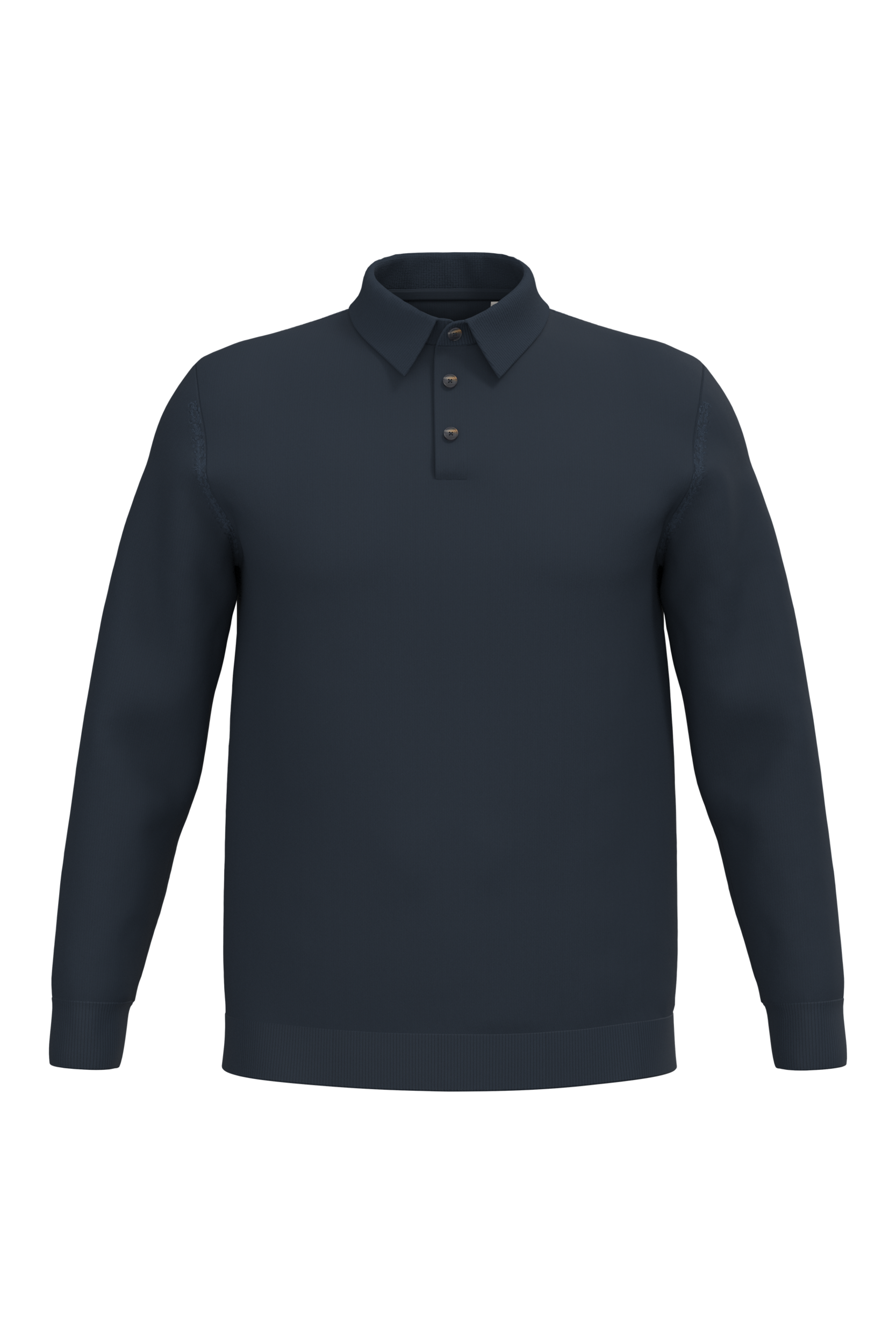 Miniature 1 pour Polo écoresponsable manches longues homme