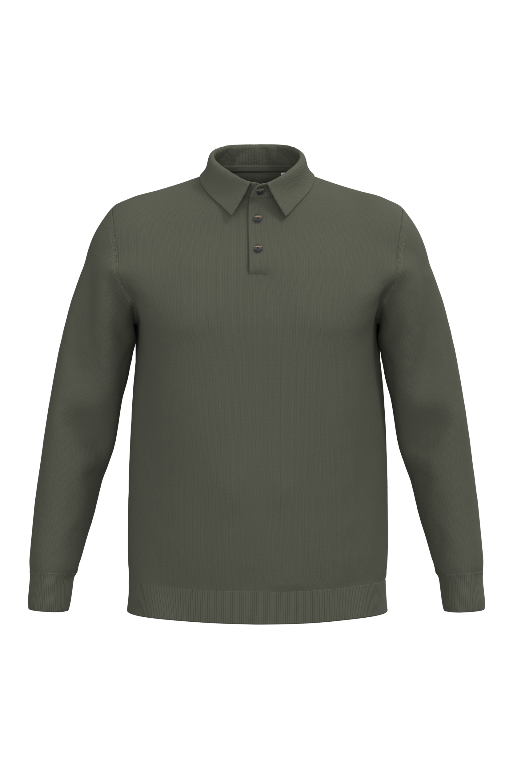 Miniature 2 pour Polo écoresponsable manches longues homme