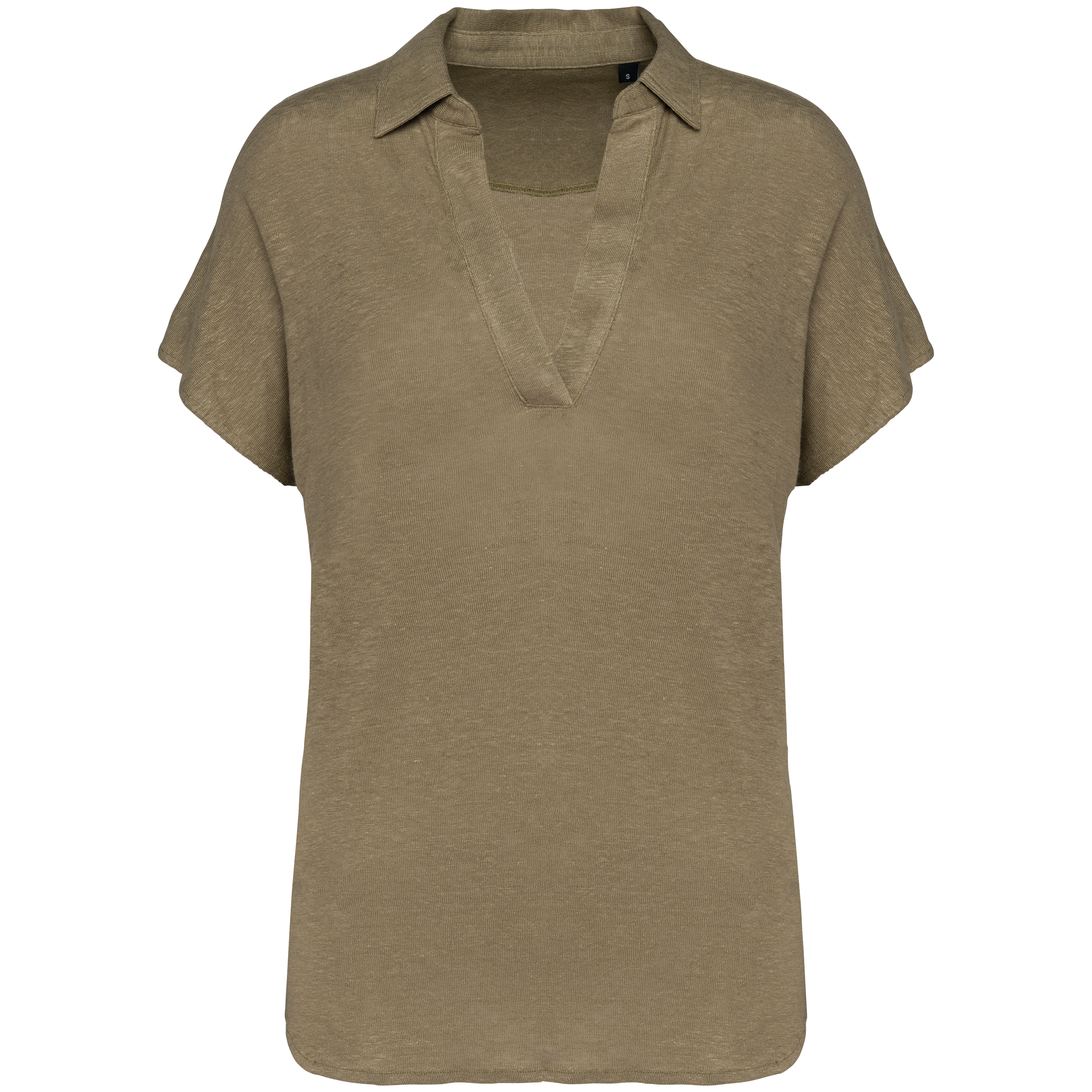 Miniature 3 pour Polo en lin femme