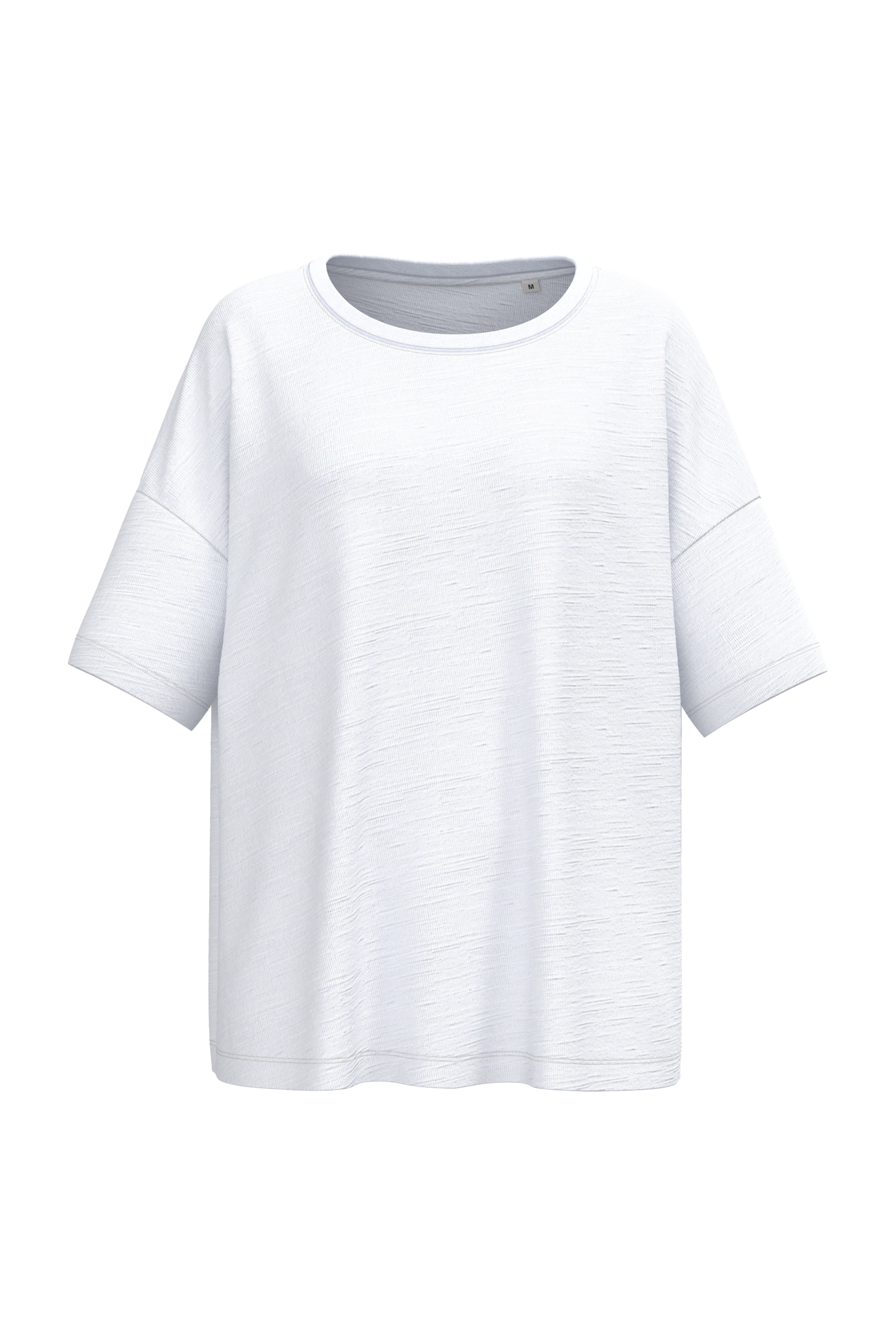 Miniature 3 pour T-shirt écoresponsable slub oversize femme