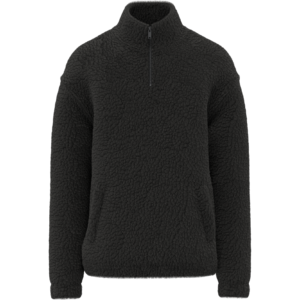 Visuel Sweat-shirt 1/4 zip à épaules tombantes en sherpa unisexe