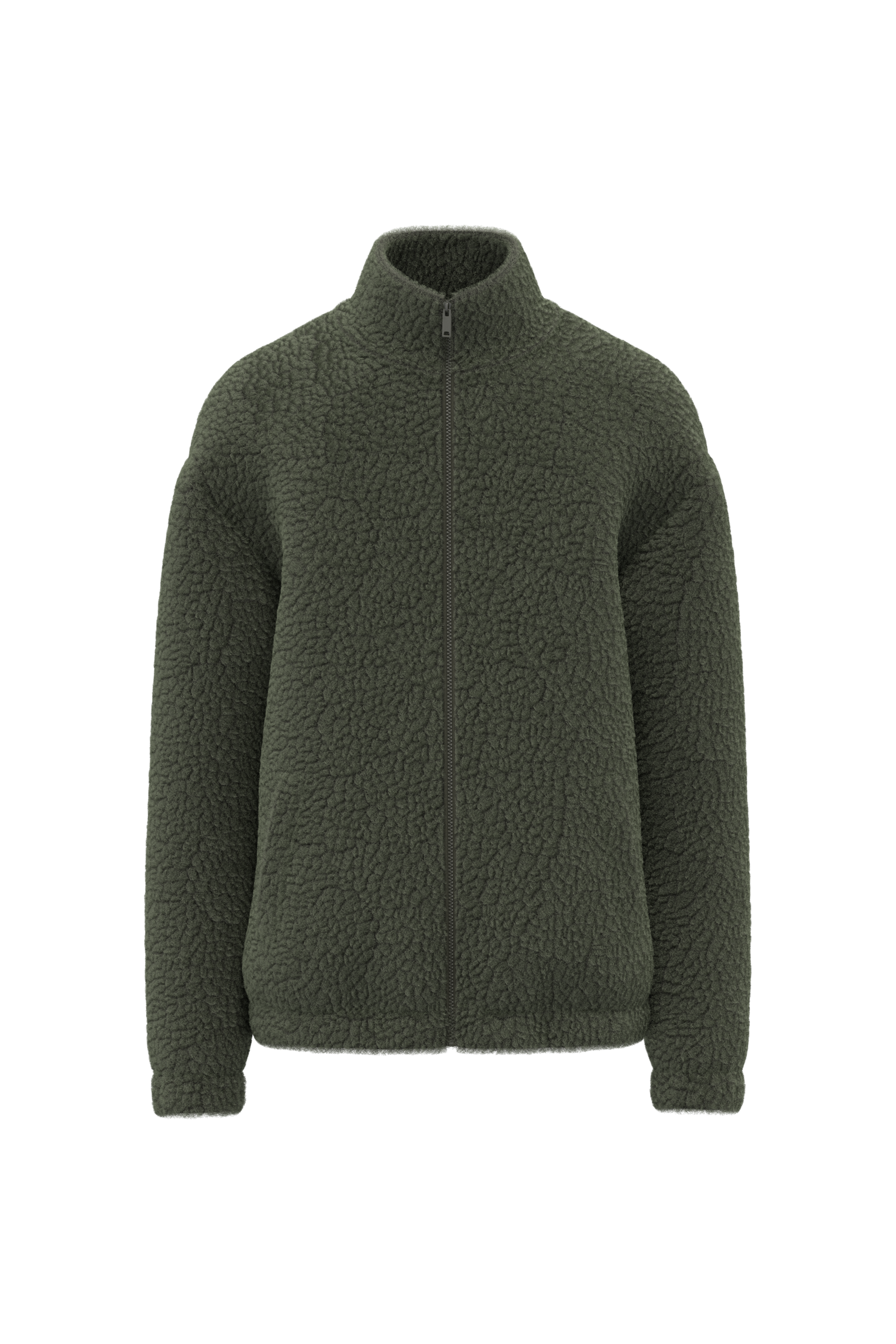 Miniature 2 pour Sweat-shirt zippé à épaules tombantes en sherpa unisexe