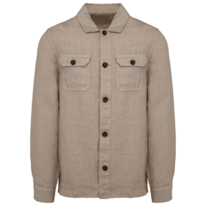 Visuel Surchemise délavée en lin homme