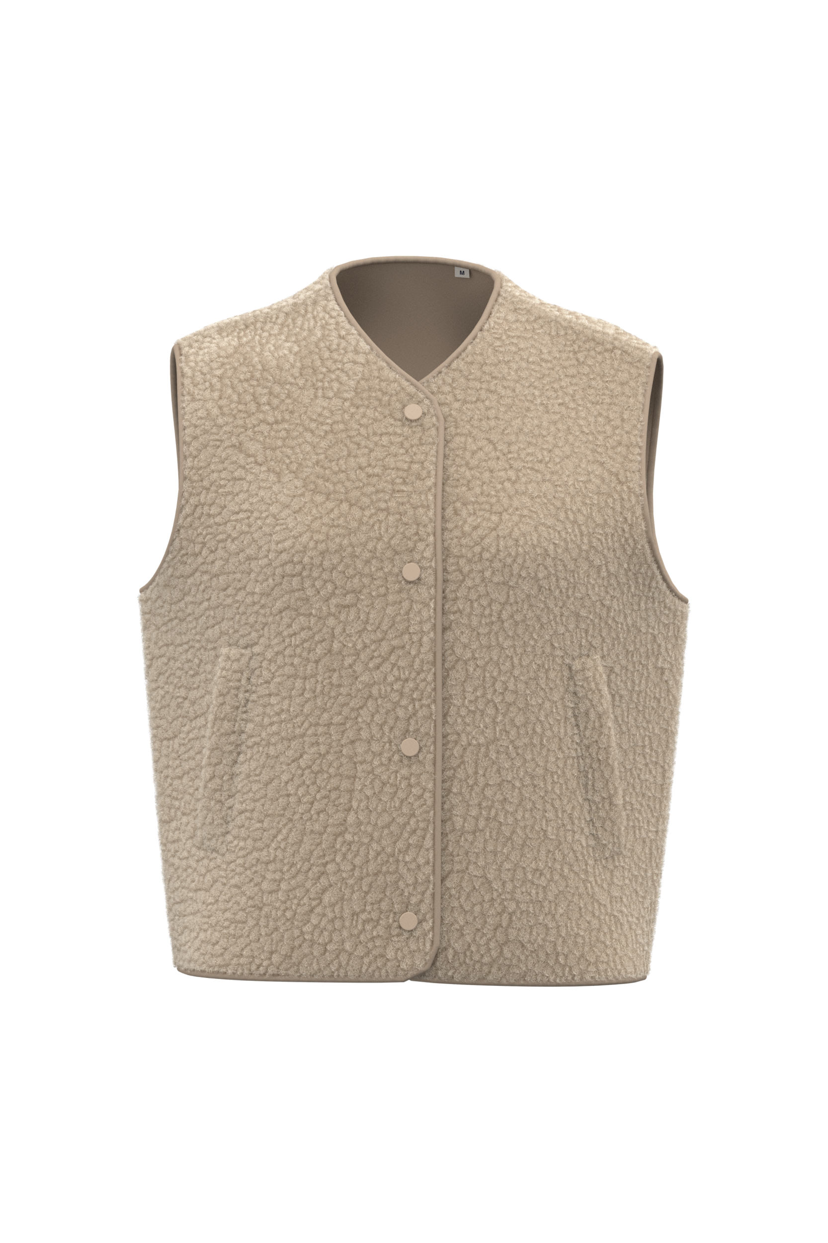 Miniature 3 pour Veste sans manches en sherpa femme