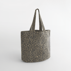 Visuel Sac cabas en toile imprimé léopard