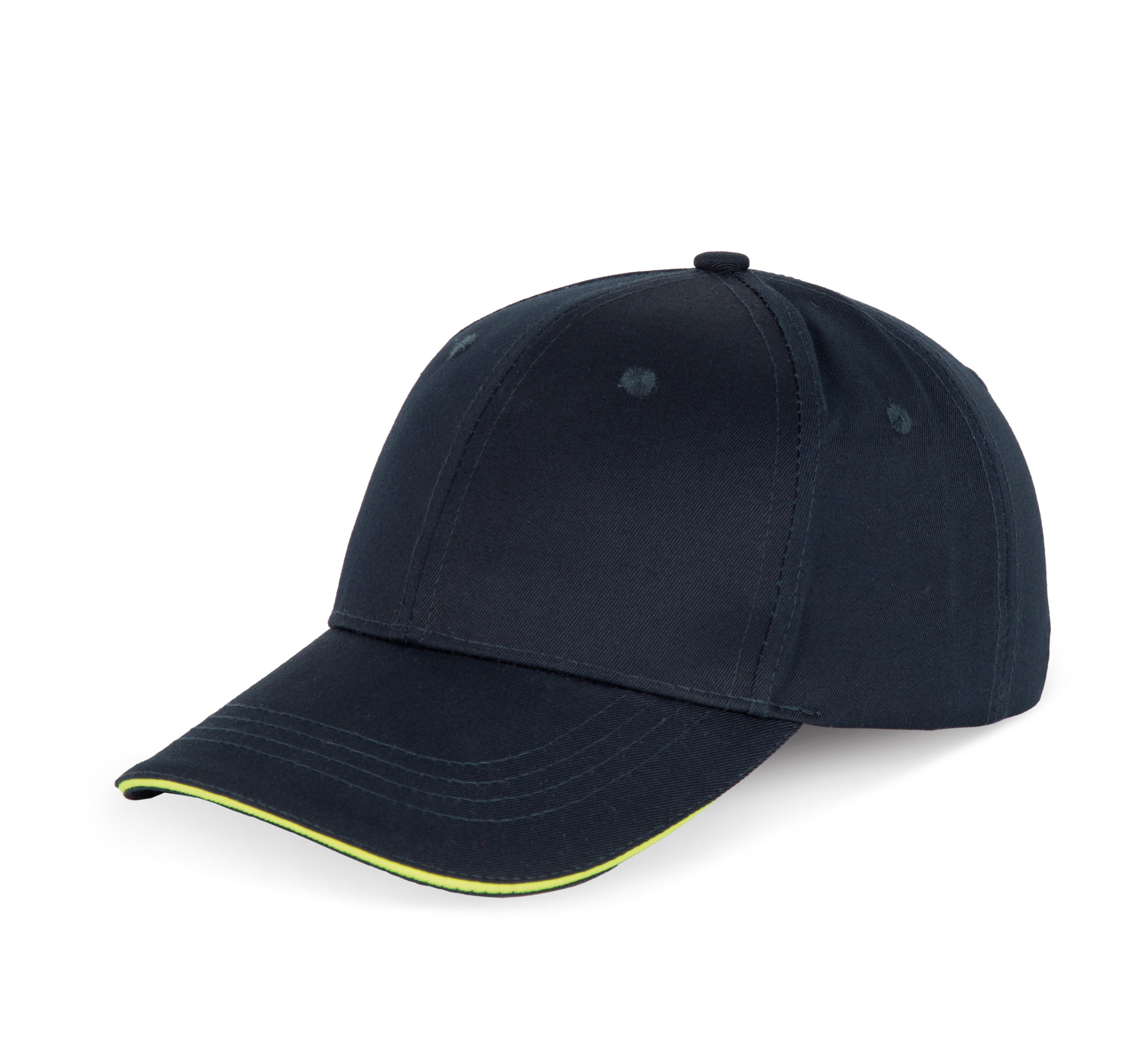 Miniature 11 pour Casquette sandwich contrasté 6 panneaux