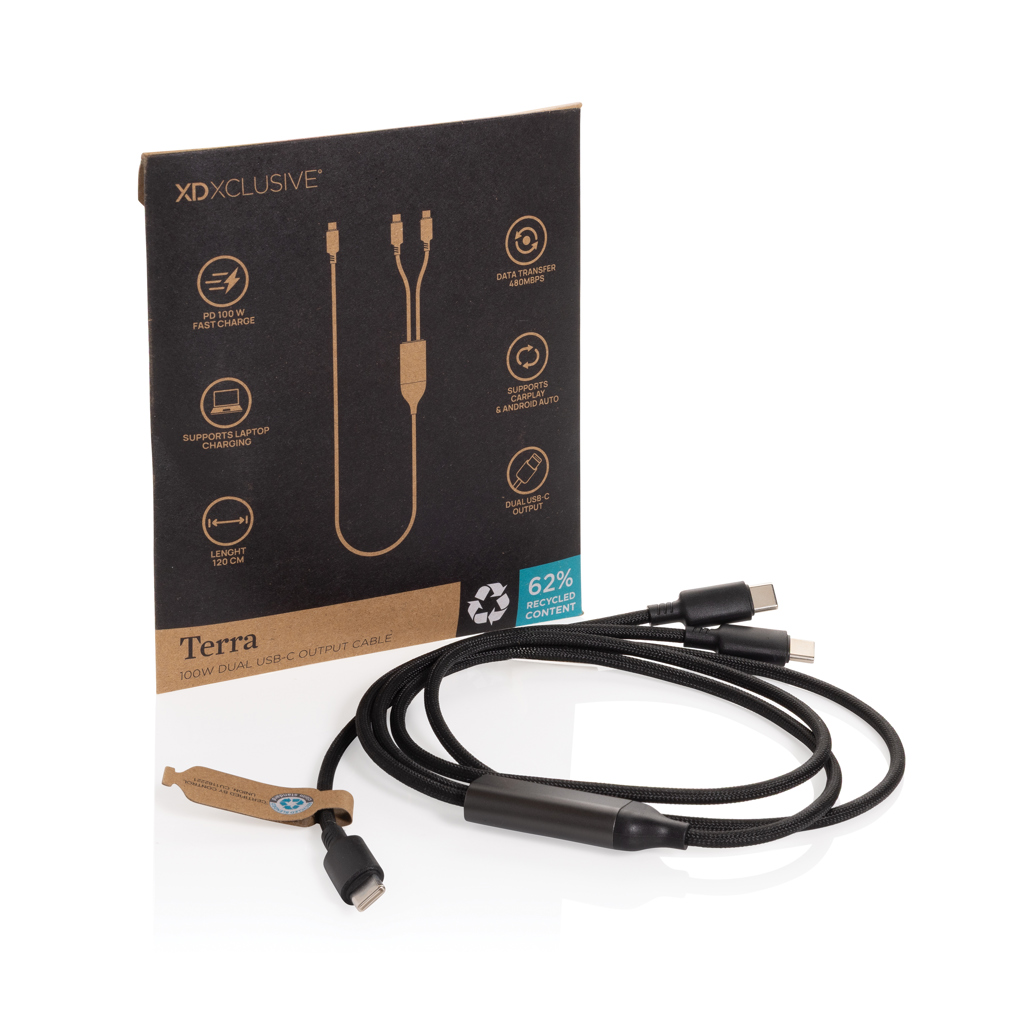 Miniature 3 pour Câble 100W à double sortie USB-C Terra RCS