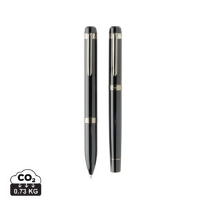 Visuel Coffret de stylos en acier recyclé Swiss Peak OSLO