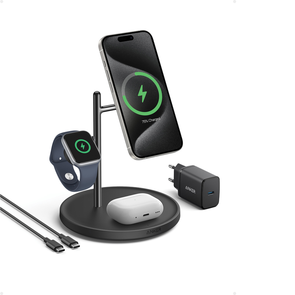 Miniature 4 pour Support de recharge sans fil 3-en-1 Anker MagGo