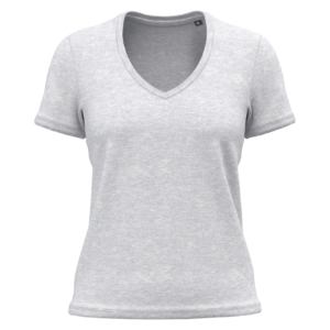 Visuel T-shirt BIO150 col V femme