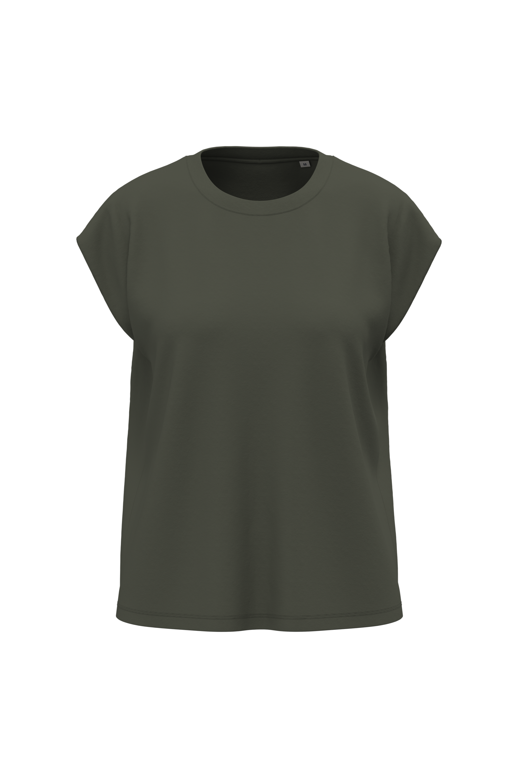 Miniature 3 pour T-shirt écoresponsable sans manches à épaulettes femme