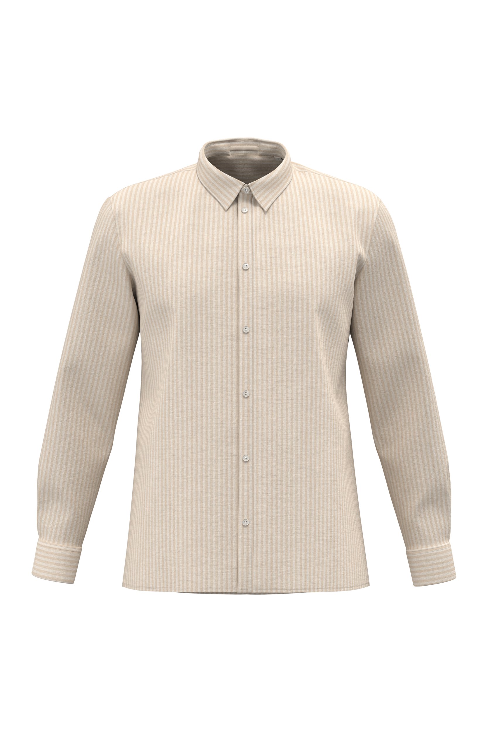 Miniature 1 pour Chemise rayée en lin homme