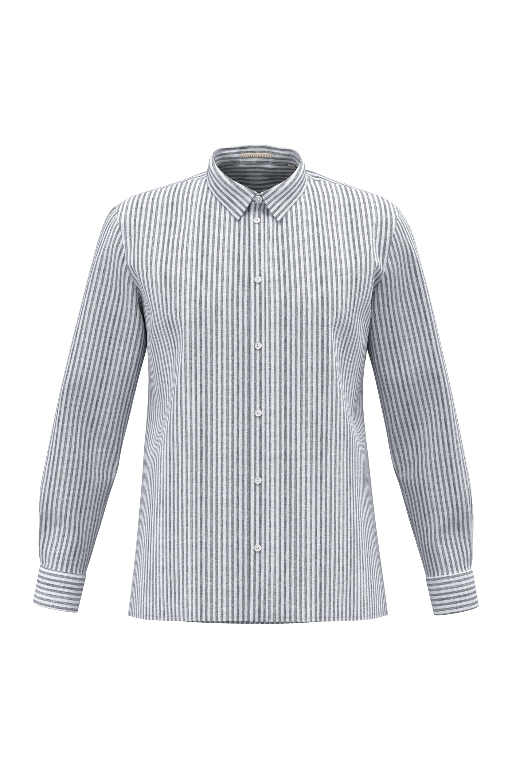 Miniature 2 pour Chemise rayée en lin homme