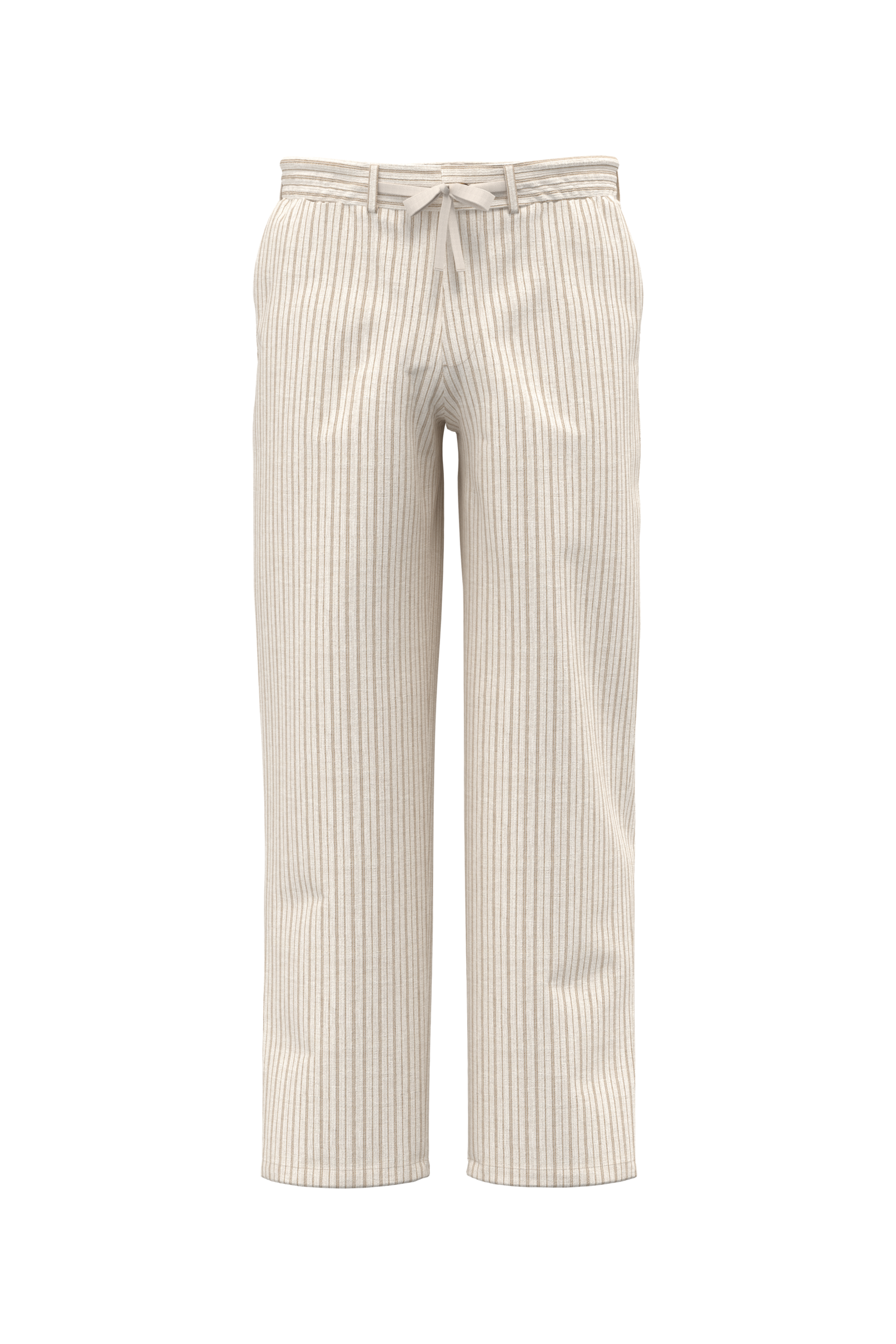 Miniature 1 pour Pantalon rayé en lin homme