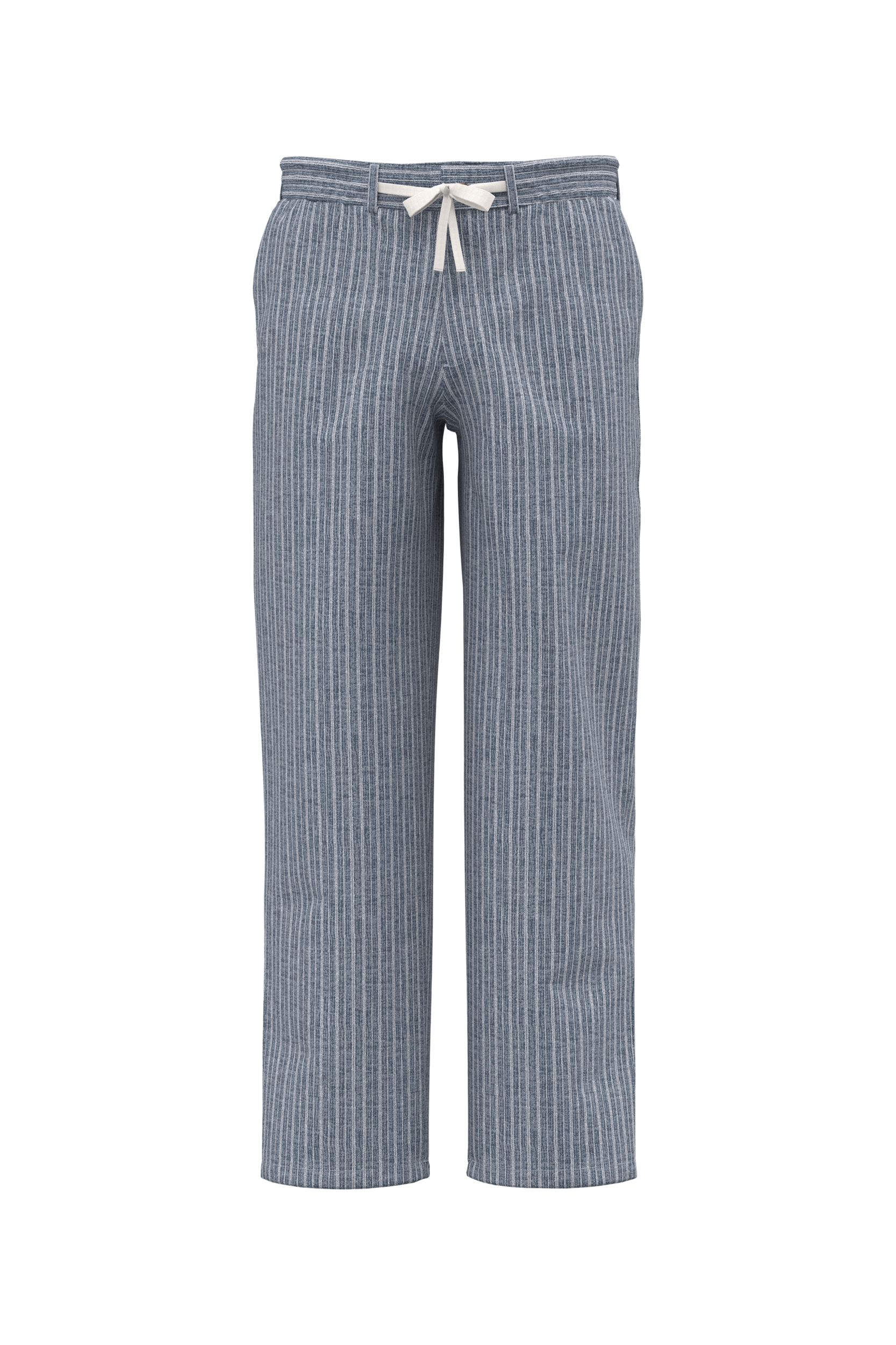 Miniature 2 pour Pantalon rayé en lin homme