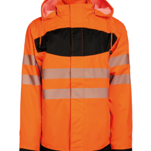 Visuel Hi-Vis Parka avec poche poitrine noire