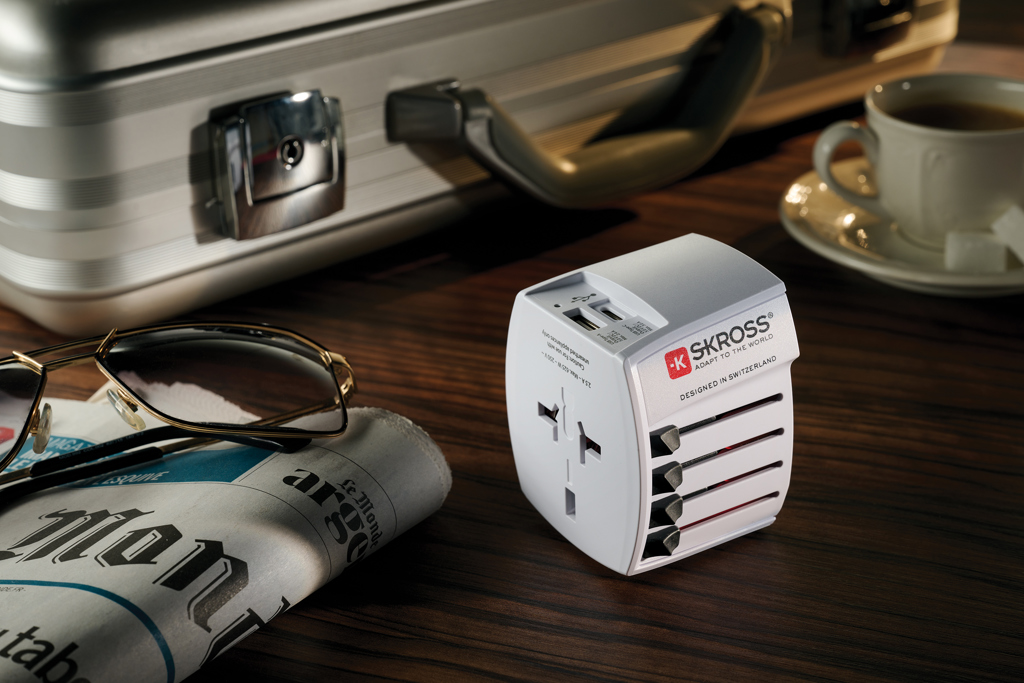 Miniature 8 pour SKROSS Adaptateur de voyage universel MUV 2-Pôles avec USB