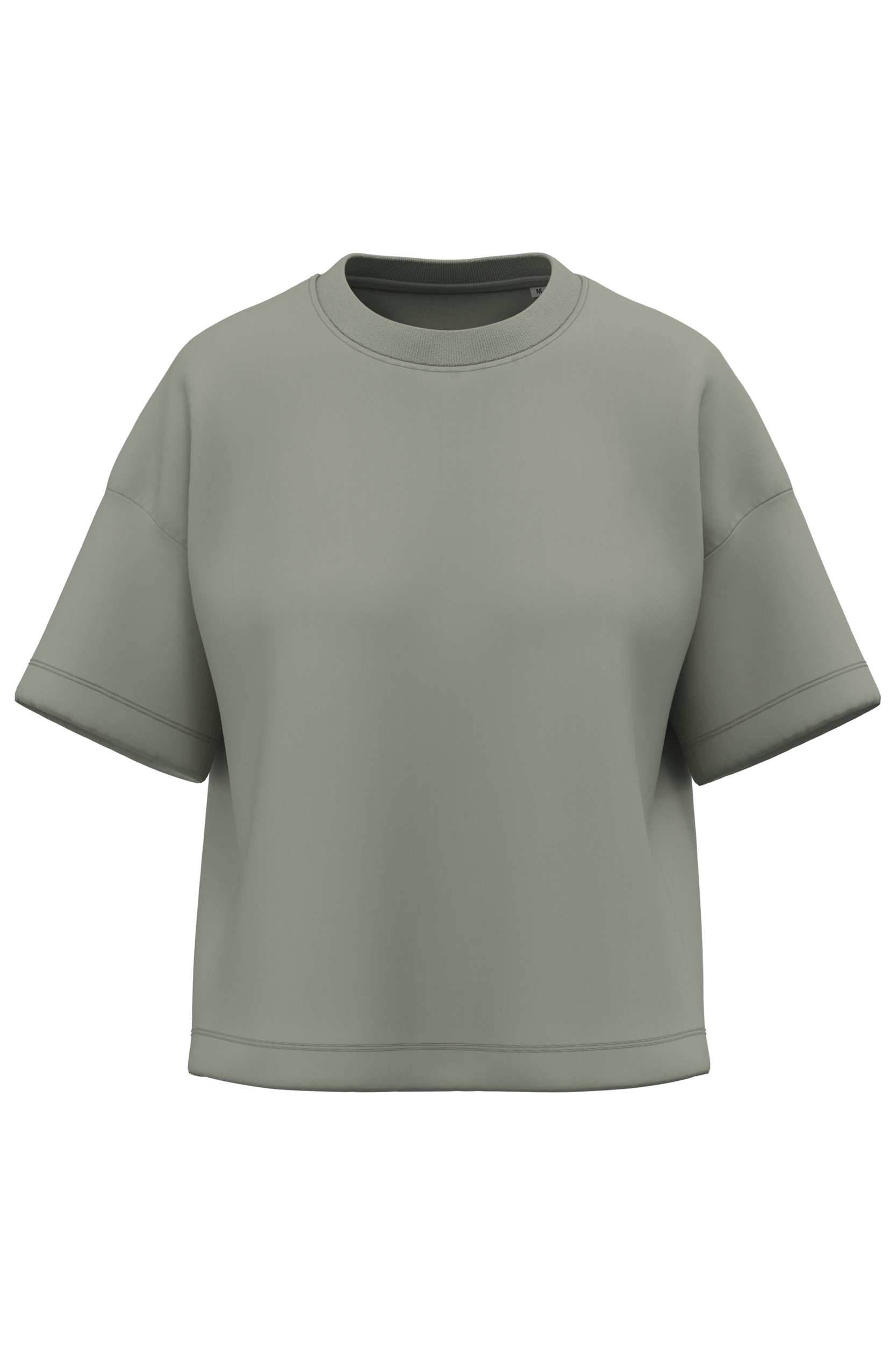 Miniature 1 pour T-shirt écoresponsable boxy à épaules tombantes femme