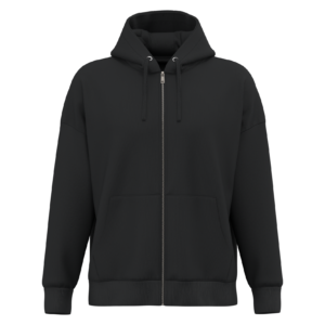 Visuel Sweat-shirt écoresponsable zippé à capuche oversize unisexe