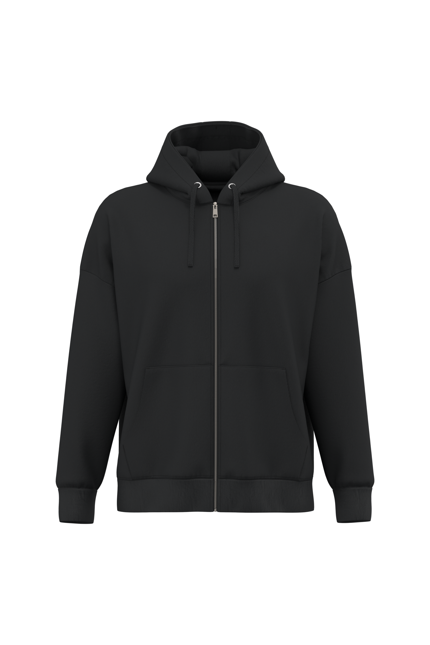 Miniature 1 pour Sweat-shirt écoresponsable zippé à capuche oversize unisexe