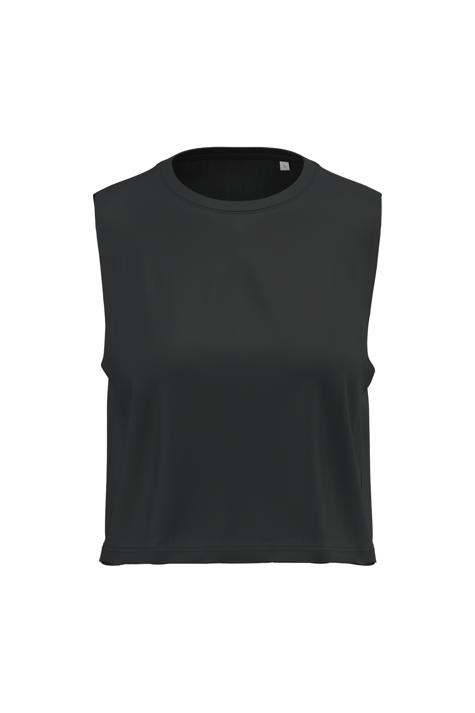 Miniature 1 pour T-shirt crop sans manches femme