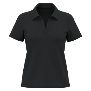 Visuel Polo col en V coton Supima® femme