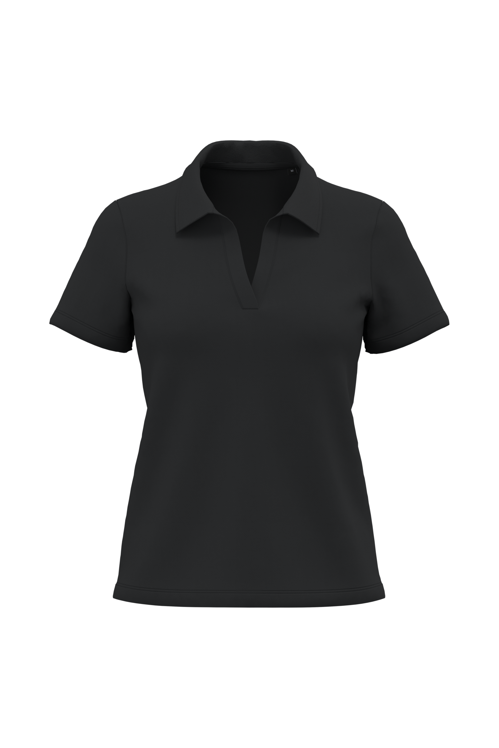 Miniature 1 pour Polo col en V coton Supima® femme